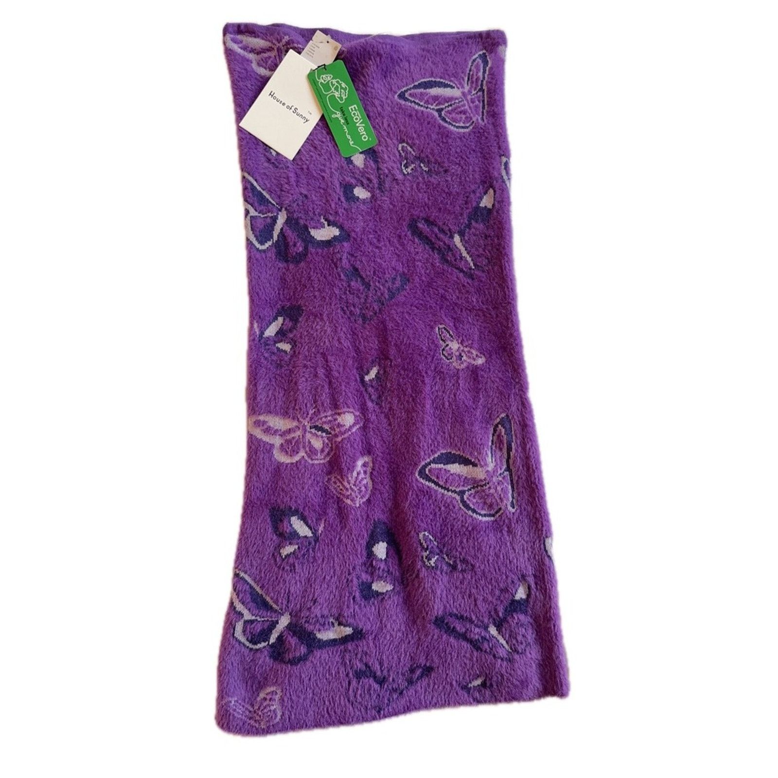 House of Sunny House of Sunny "Butterfly" Knit Skirt – Purple Fuzzy Size ONE SIZE - 1 Thumbnail