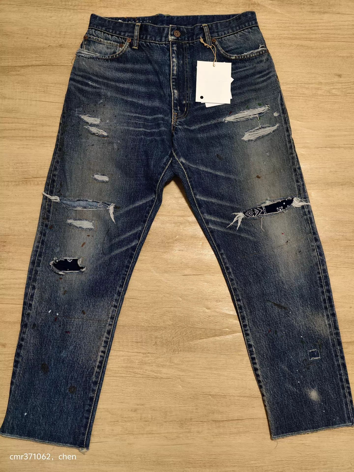 Visvim visvim 24 ICT JM Crash Pants 2 Tour Bandana Patch Size US 32 / EU 48 - 1 Thumbnail