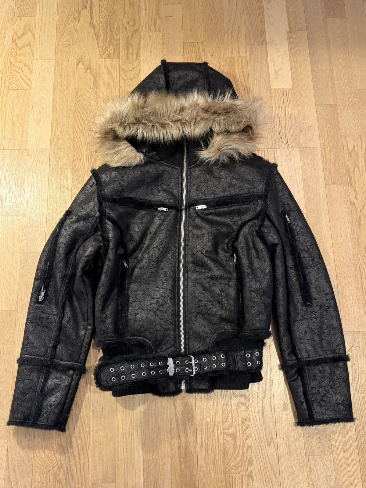 Racer Worldwide Racer worldwide skeepskin jacket | Grailed