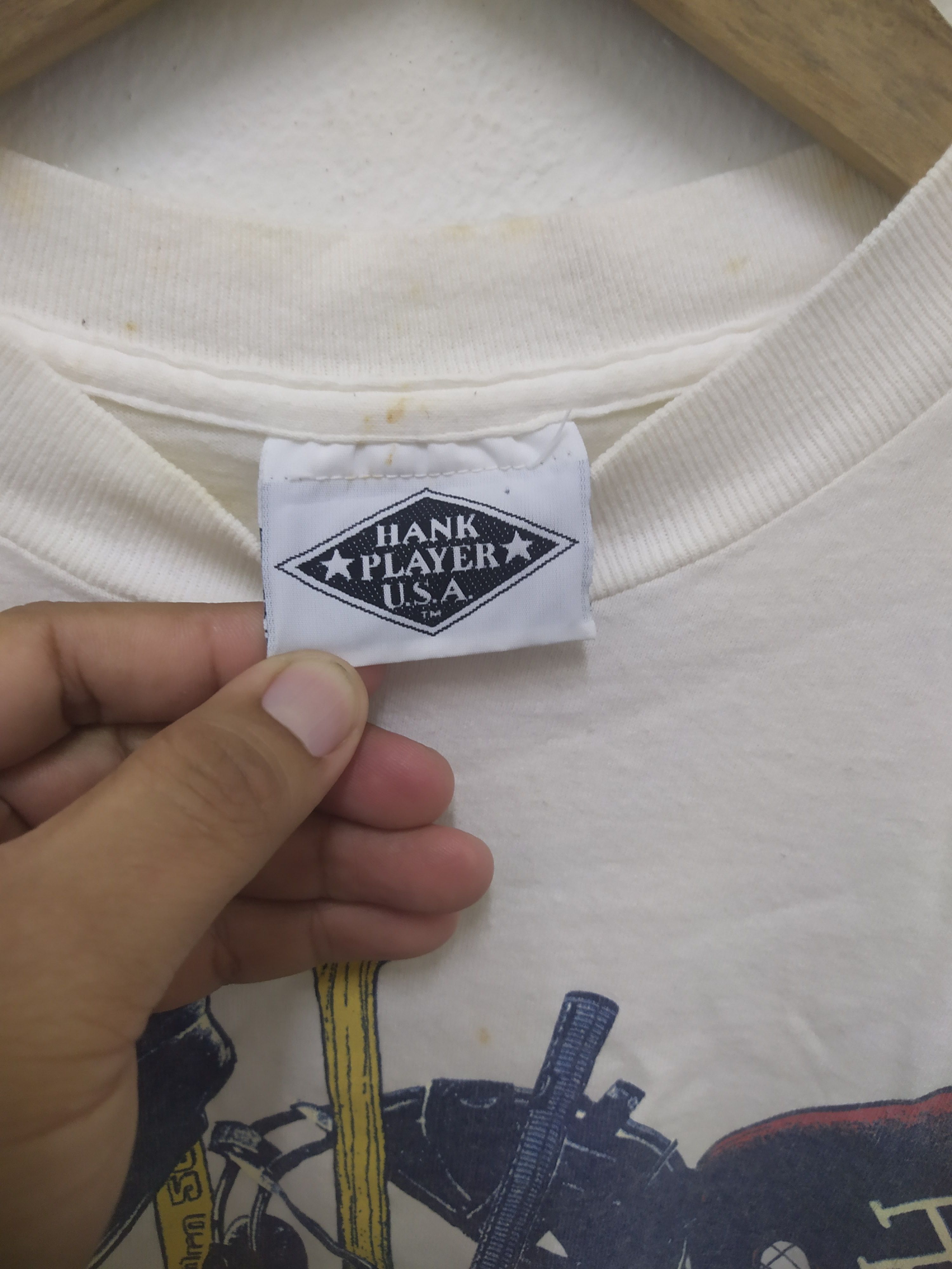 Vintage Hank Player USA Multi-Sport Graphic Tee Made in USA