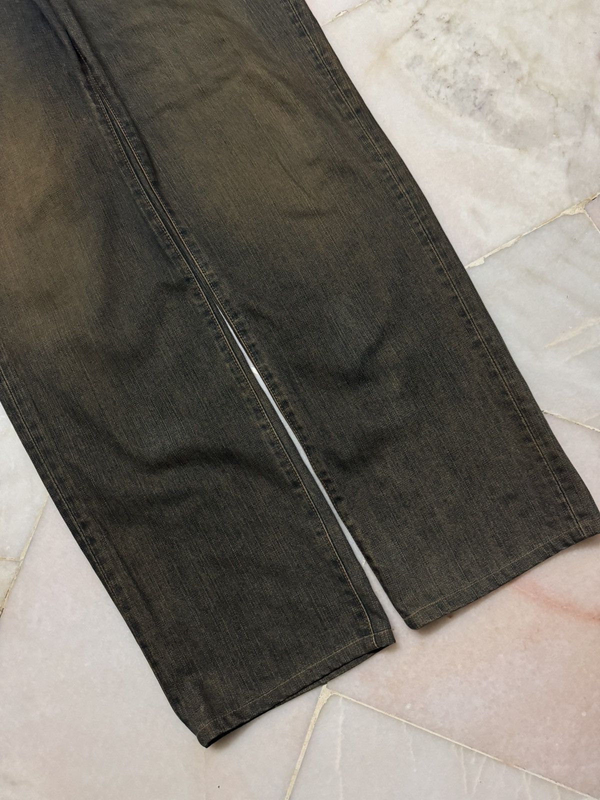 Edwin 💥SICK💥Vintage 503 Regular Rusty Insane Dark Mud Washed Jeans Size US 34 / EU 50 - 7 Thumbnail