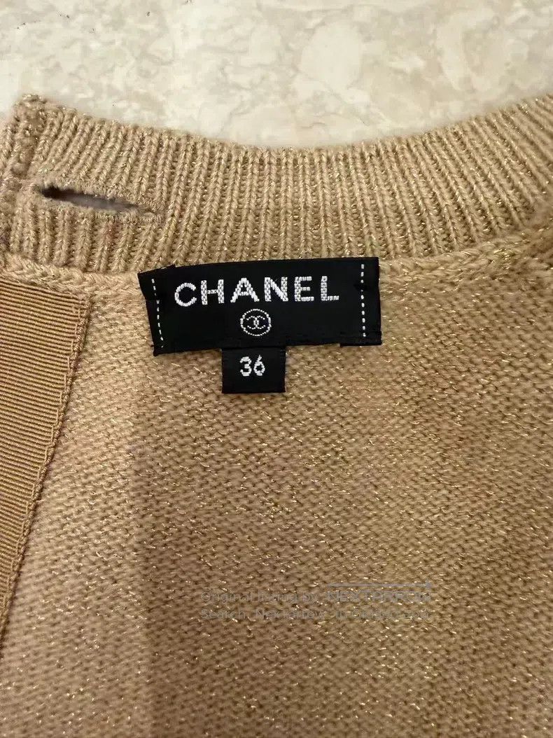 Chanel Chanel Golden brown knitted short sleeves Size XS / US 0-2 / IT 36-38 - 3 Thumbnail
