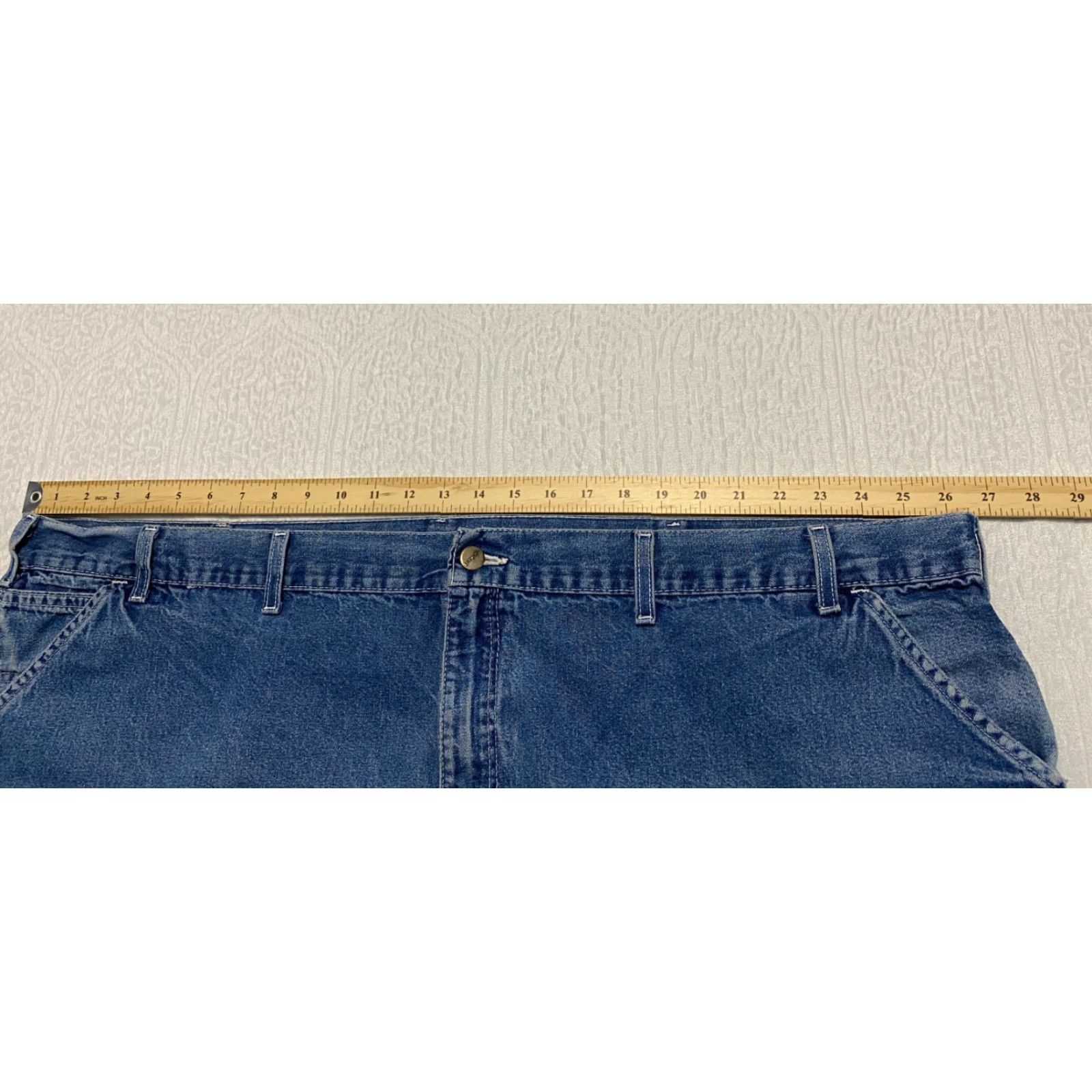 Carhartt VINTAGE Carhartt Carpenter Jeans Mens 52x29 Blue Carhartt Carpenter Jeans Mens 52x29 Blue Faded Size US 36 / EU 52 - 5 Thumbnail