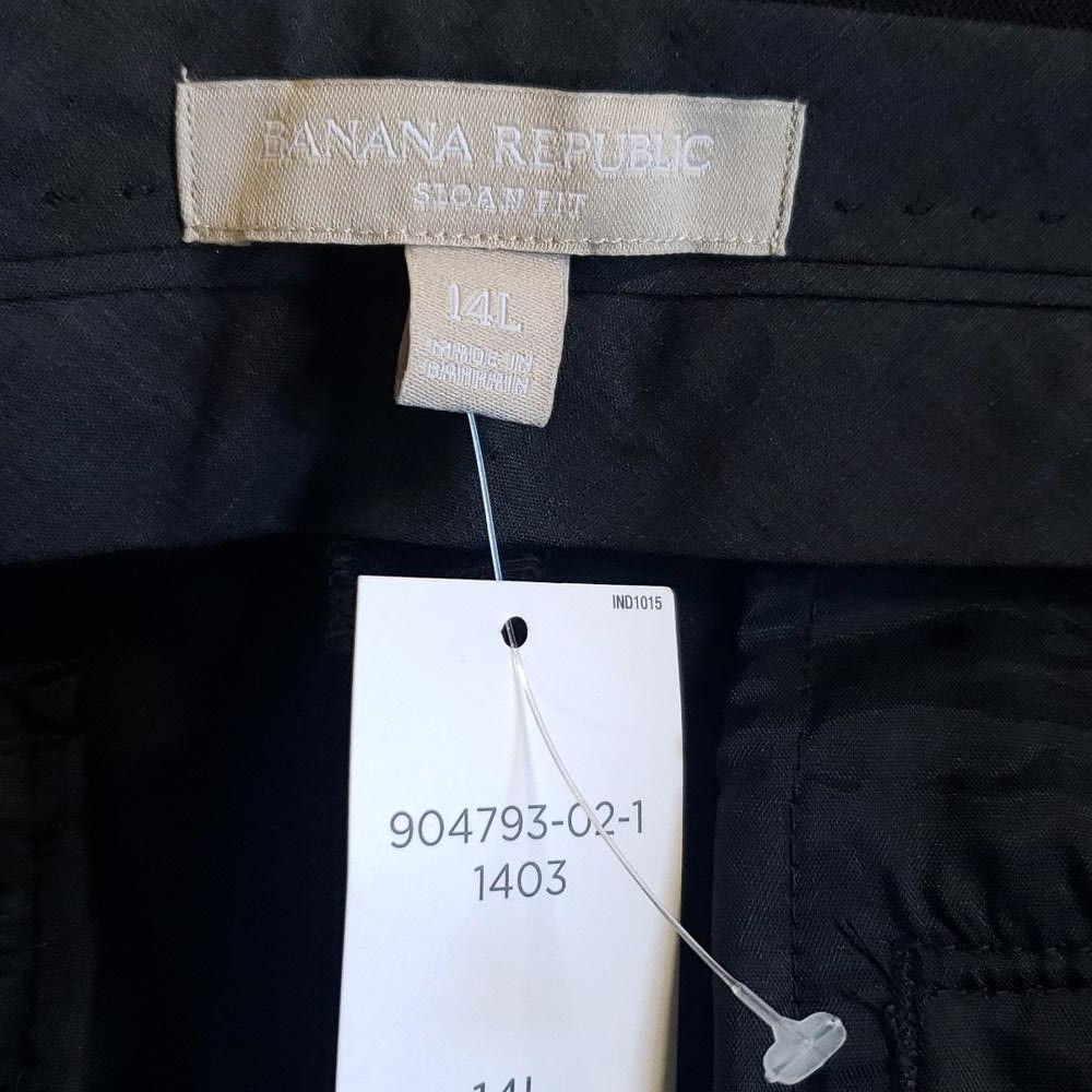 Banana Republic CT714 Banana Republic Black Straight leg 14L Size 36" / US 14 / IT 50 - 4 Thumbnail