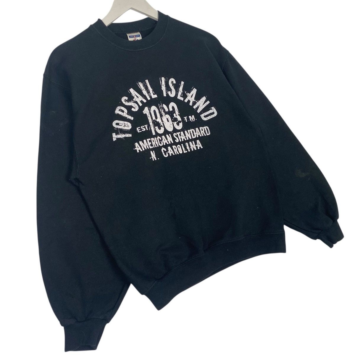 Other Vintage Jerzees Big Logo Printed Crewneck Sweatshirt Black Size US M / EU 48-50 / 2 - 3 Thumbnail