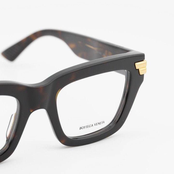 Bottega Veneta Bottega Veneta BV1190O 002 Eyeglasses Havana 50mm Rectangle Size ONE SIZE - 8 Thumbnail