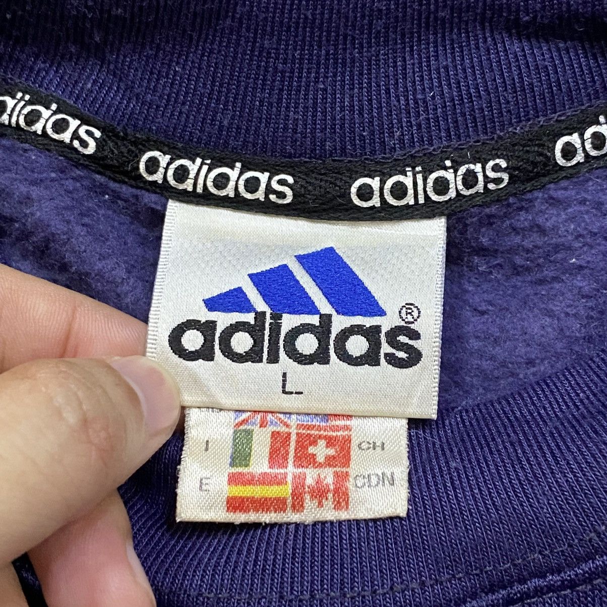 Adidas Vintage 90s ADIDAS Embroidered Logo Sweatshirt Size US L / EU 52-54 / 3 - 4 Thumbnail
