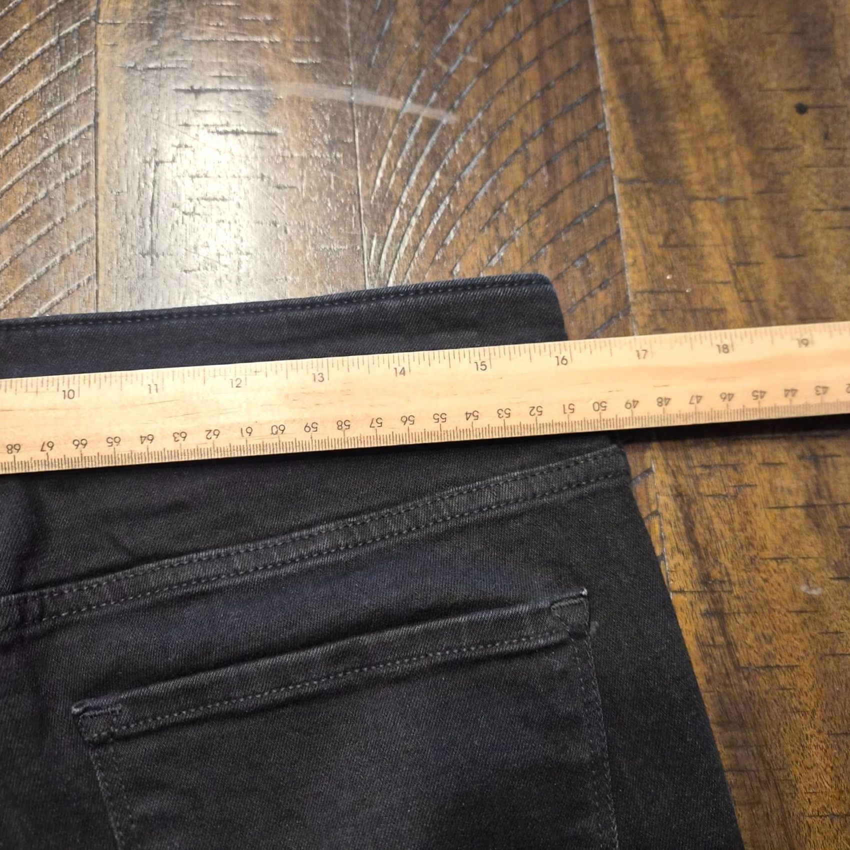 Old Navy Old Navy Women Jeans Slim Straight Power 12 Petite High Rise Black Size 34" / US 12 / IT 48 - 7 Thumbnail