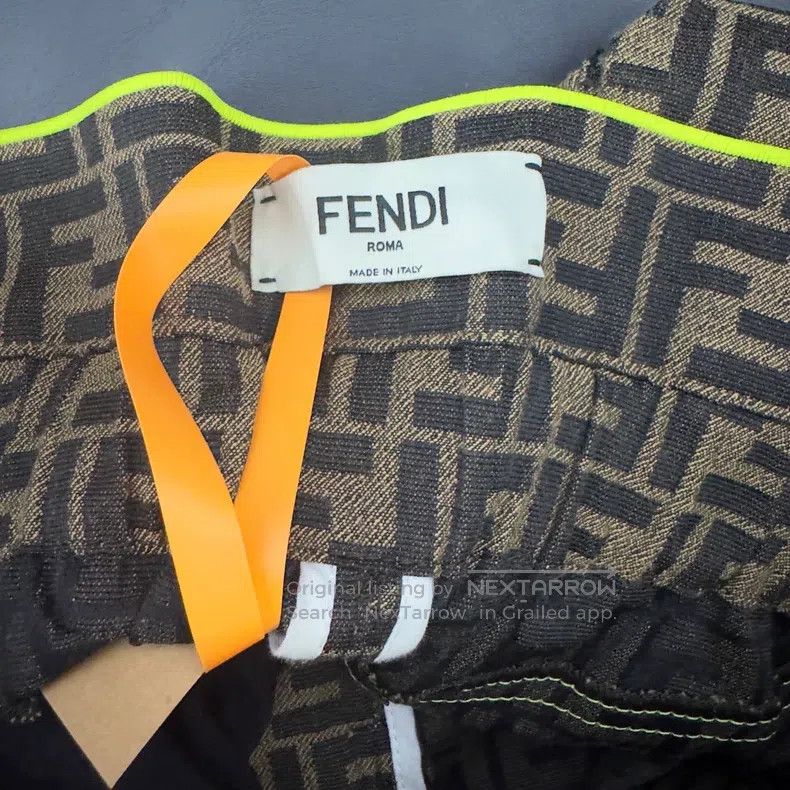 Fendi Fendi Brown Pocket Logo Denim Shorts Size 25" / US 0 / IT 36 - 3 Thumbnail