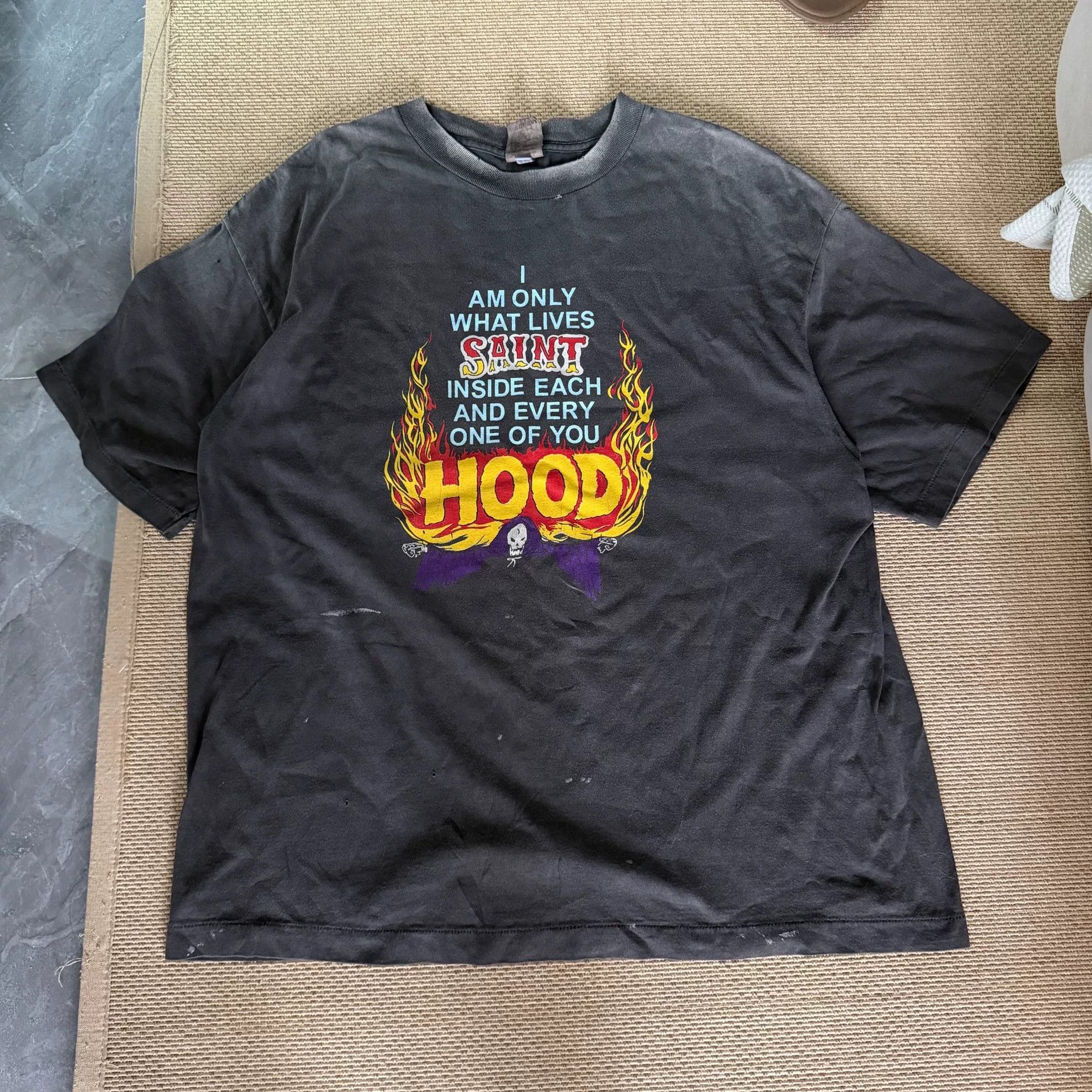 Saint Michael Saint Michael x neighborhood logo t shirt | Grailed