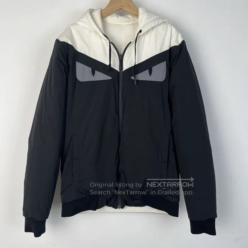 Fendi Fendi Monstrous Little Eyes Two-way Hooded Jacket Coat, Bl Size US S / EU 44-46 / 1 - 1 Thumbnail