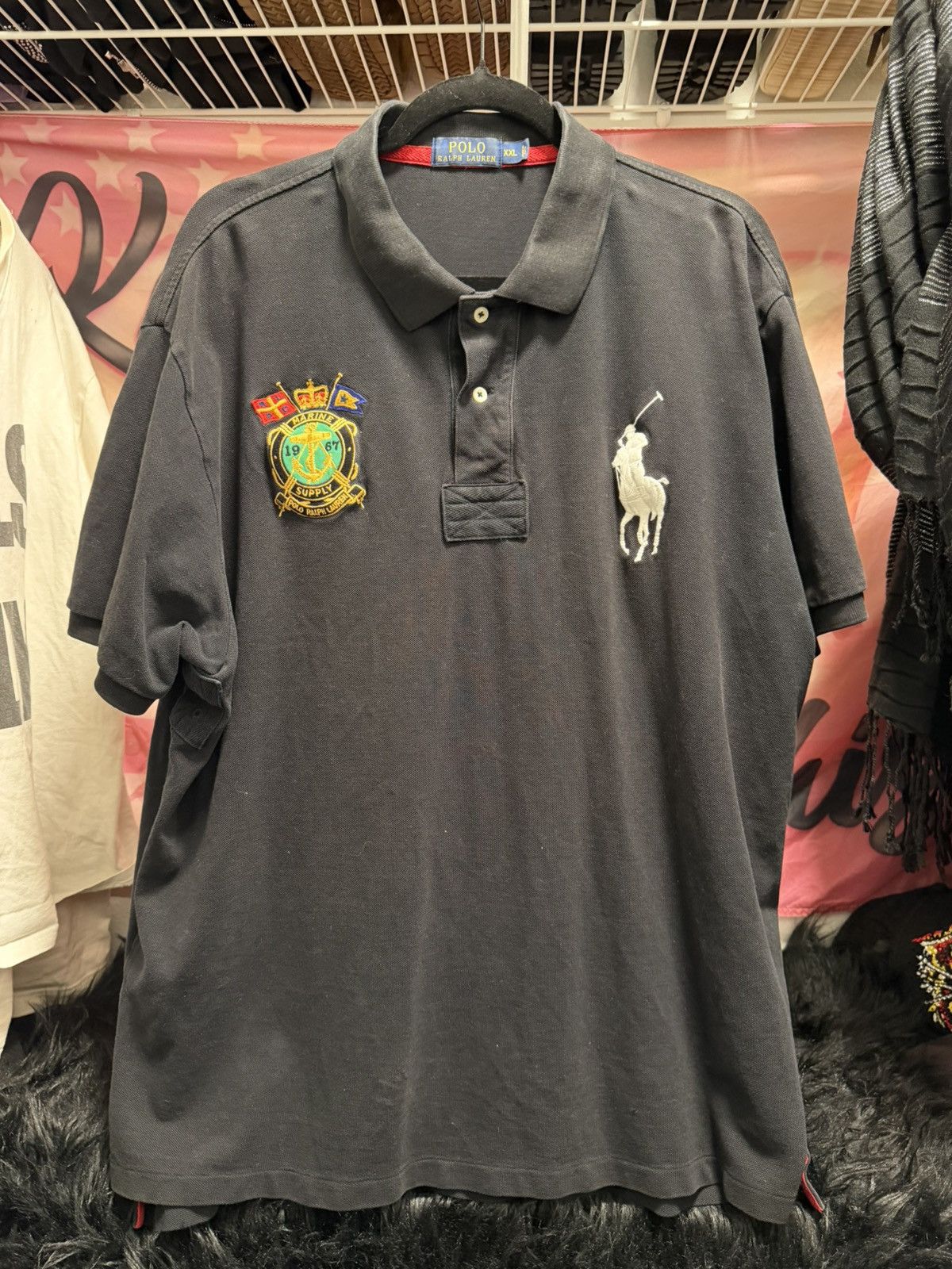 Polo Ralph Lauren 1967 Marine Supply RL Short Sleeve Polo Size US XL / EU 56 / 4 - 1 Thumbnail
