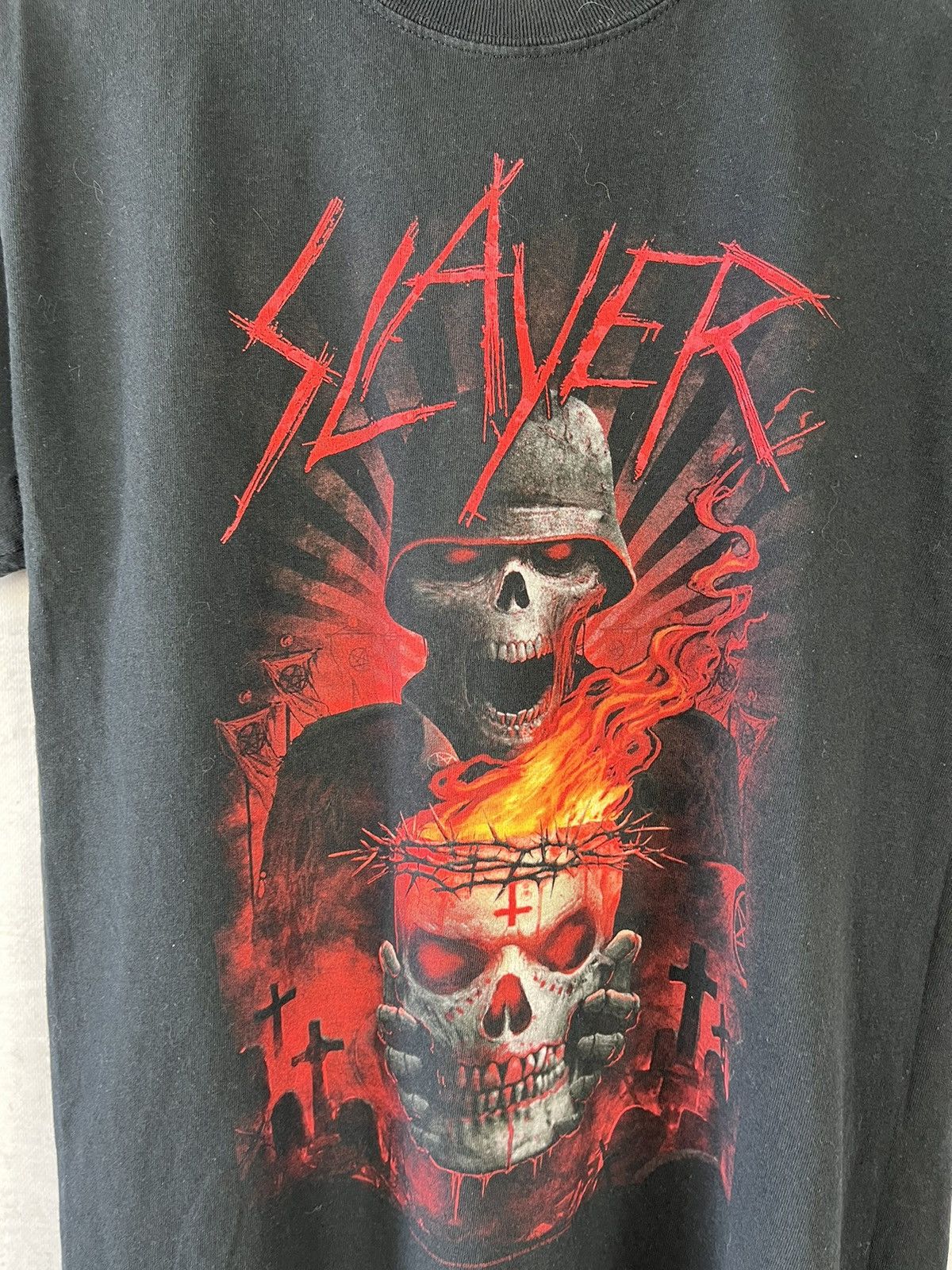Band Tees × Vintage Slayer - metal band vintage t-shirt (M) Size US M / EU 48-50 / 2 - 2 Thumbnail