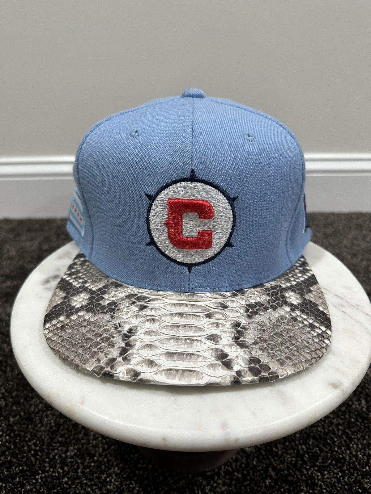 Just Don Mitchell Ness Just Don x Mitchell Ness MLS Chicago Fire Snakeskin Hat Grailed