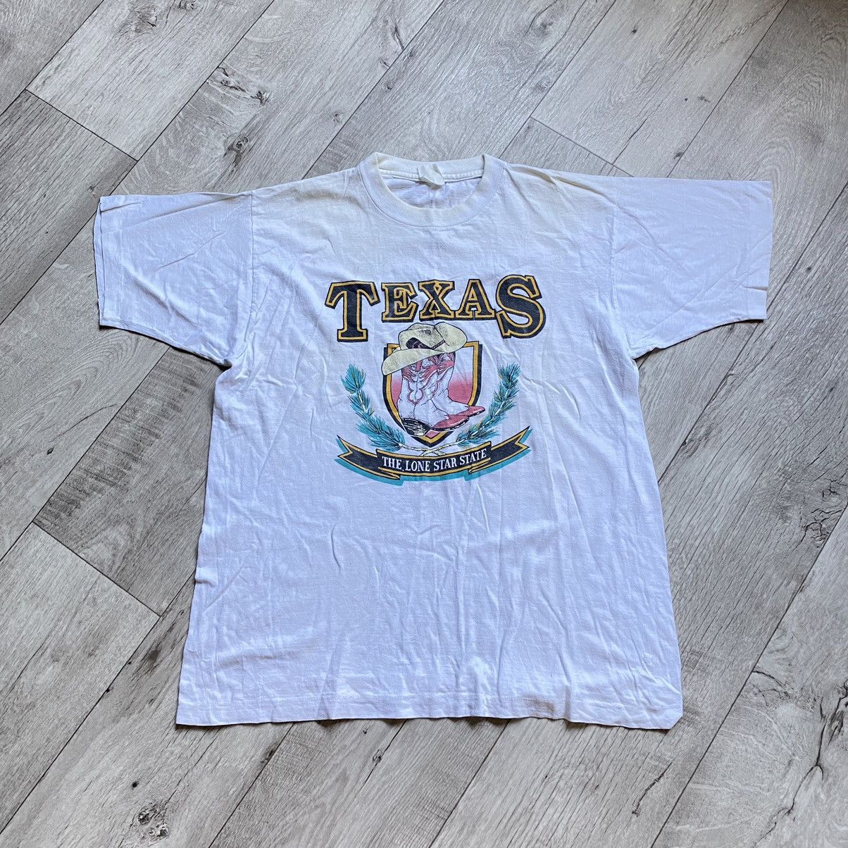Vintage VINTAGE TEXAS THE LONE STAR STATE 90s T SHIRT Size US L / EU 52-54 / 3 - 1 Thumbnail