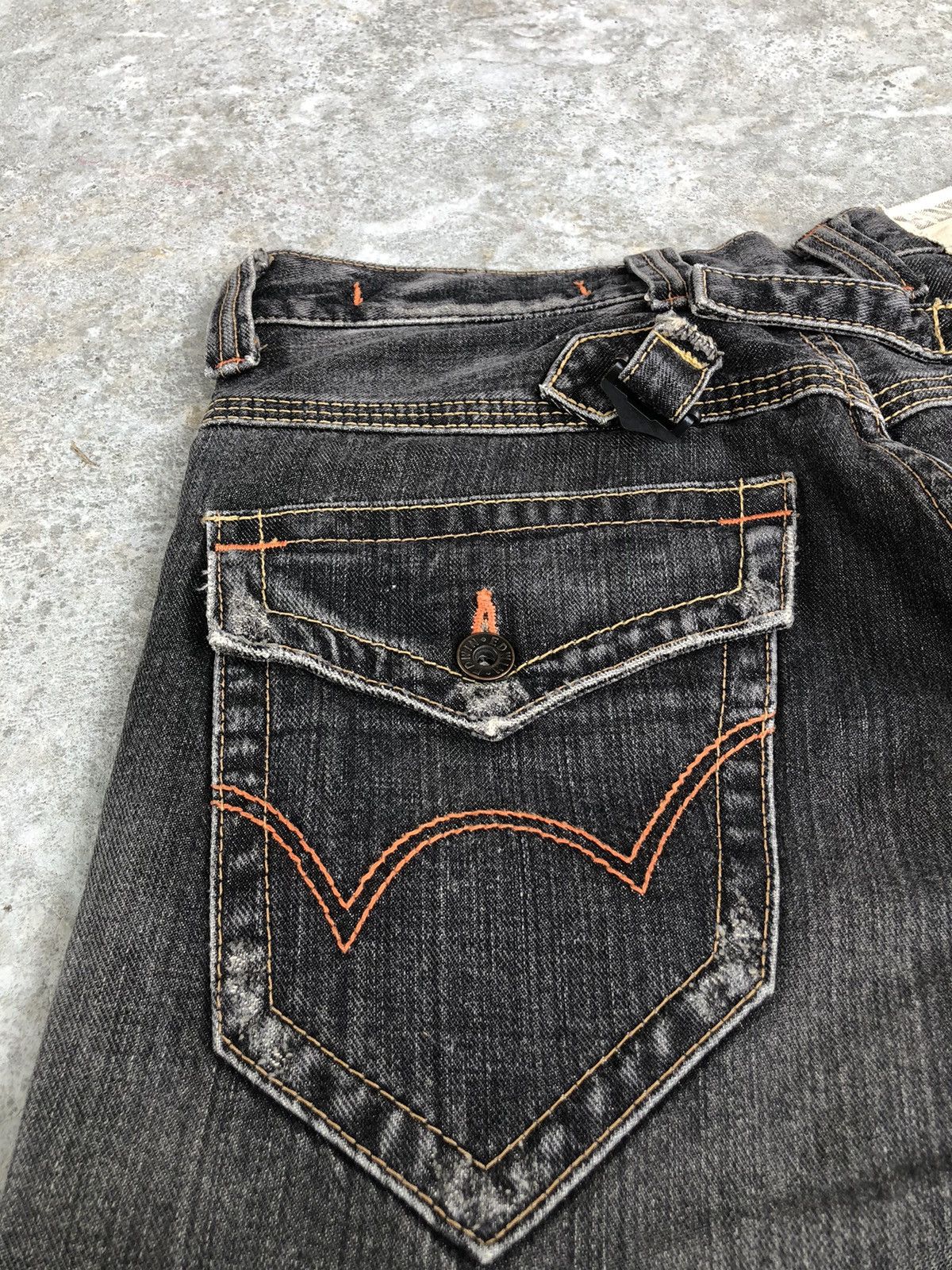 If Six Was Nine Japanese Edwin XV Flared Jeans Distressed buckle back jeans Size US 32 / EU 48 - 17 Thumbnail