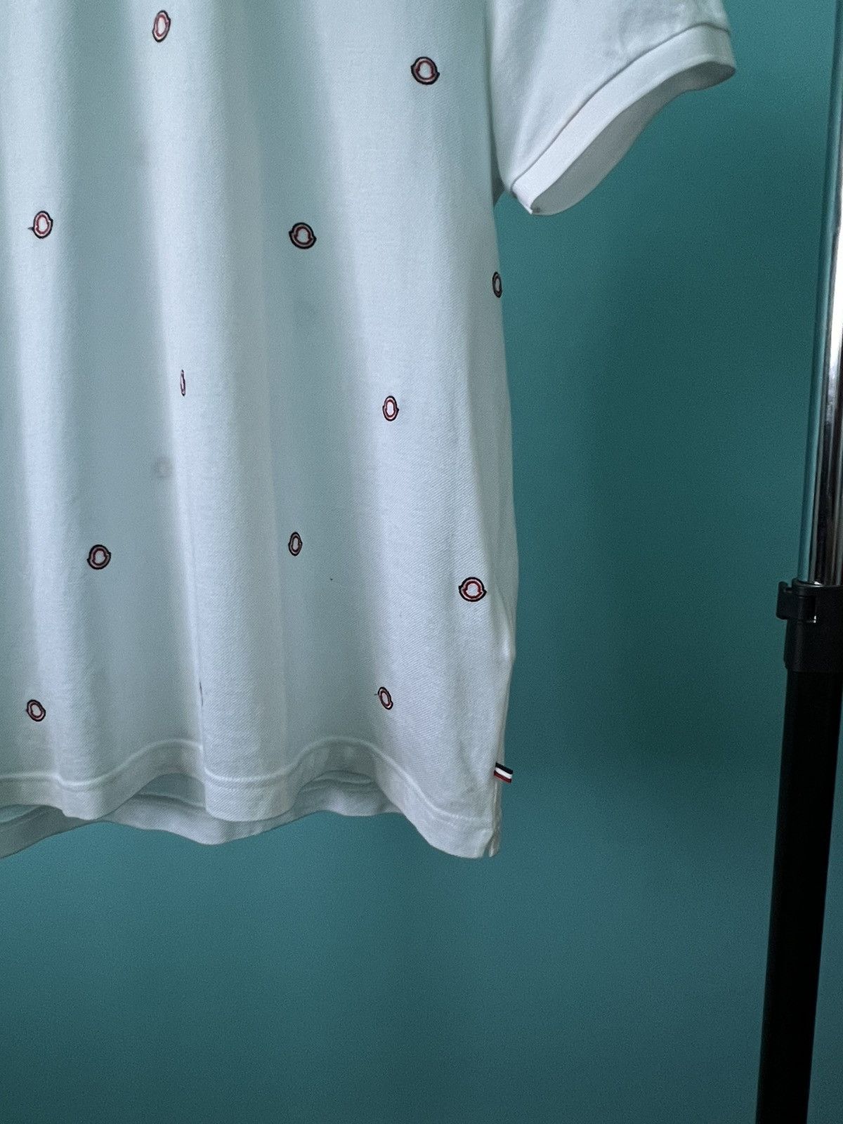 Moncler Moncler Monogram Polo Corta T Shirt Multilogo Size US M / EU 48-50 / 2 - 4 Thumbnail