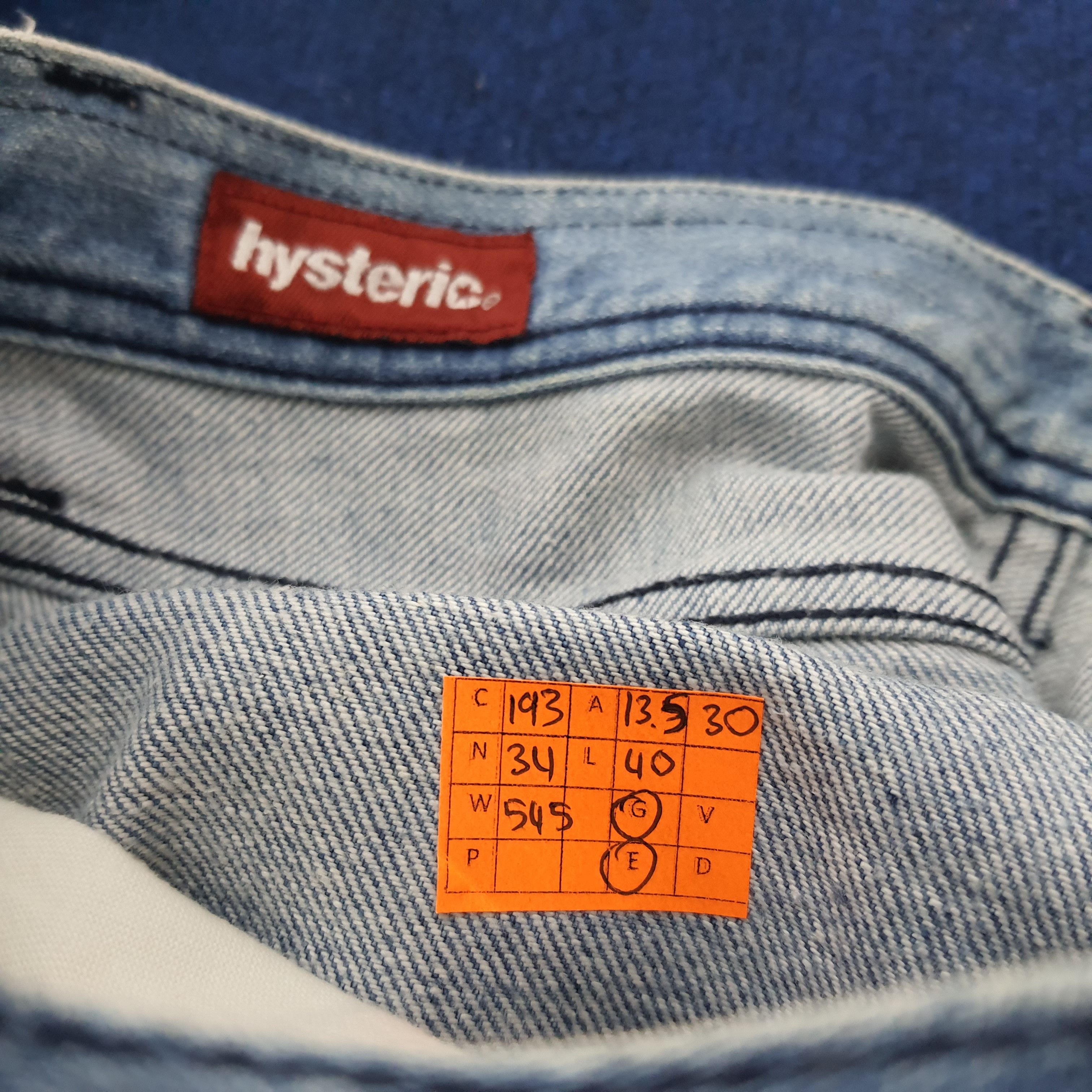Hysteric Glamour × Japanese Brand × Vintage Vintage Hysteric Glamour Japan Brand Custom Logo Jean Size US 28 / EU 44 - 15 Thumbnail