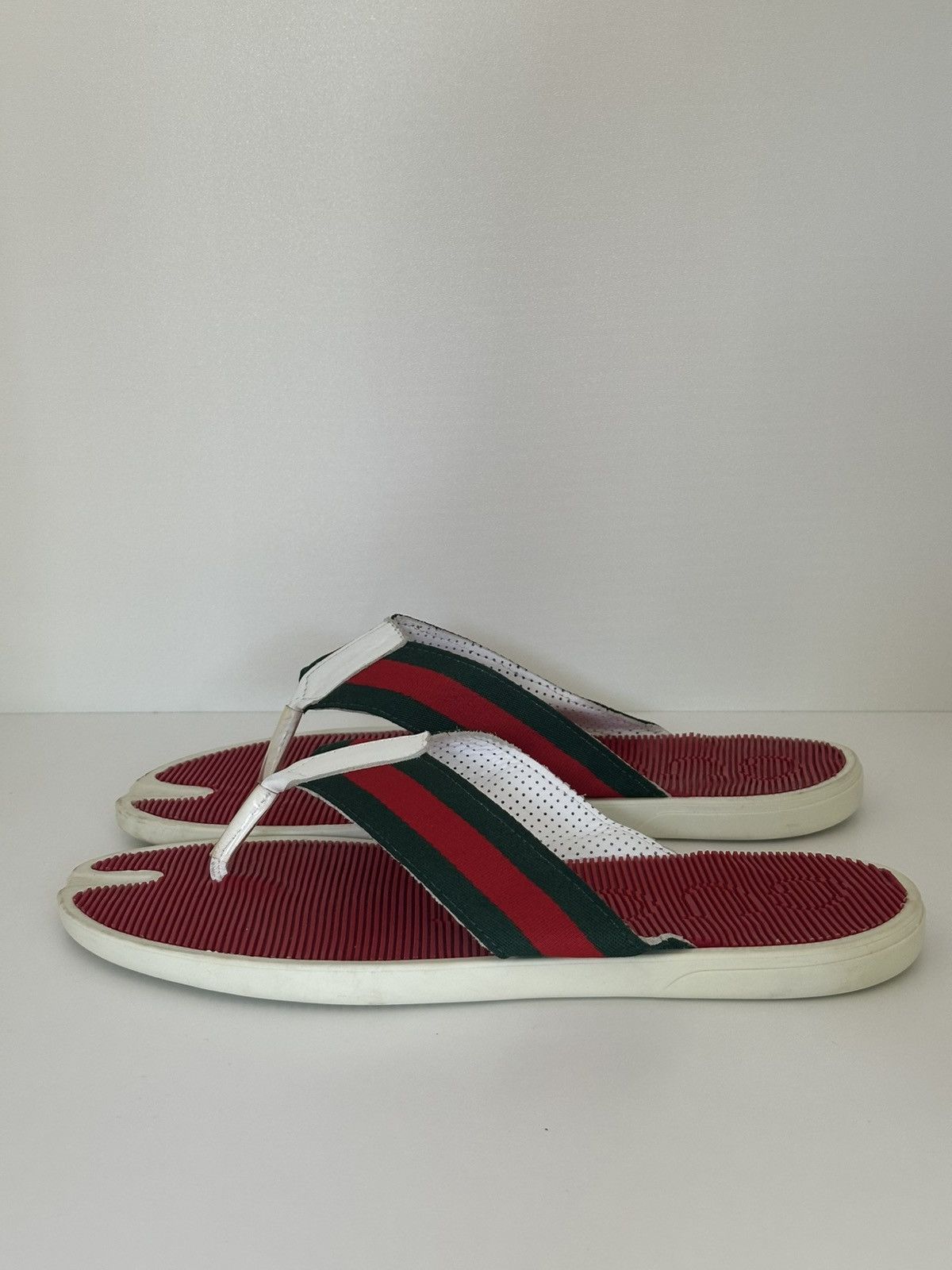 Gucci Gucci web trimm thongs flip flops Size US 13 / EU 46 - 1 Thumbnail