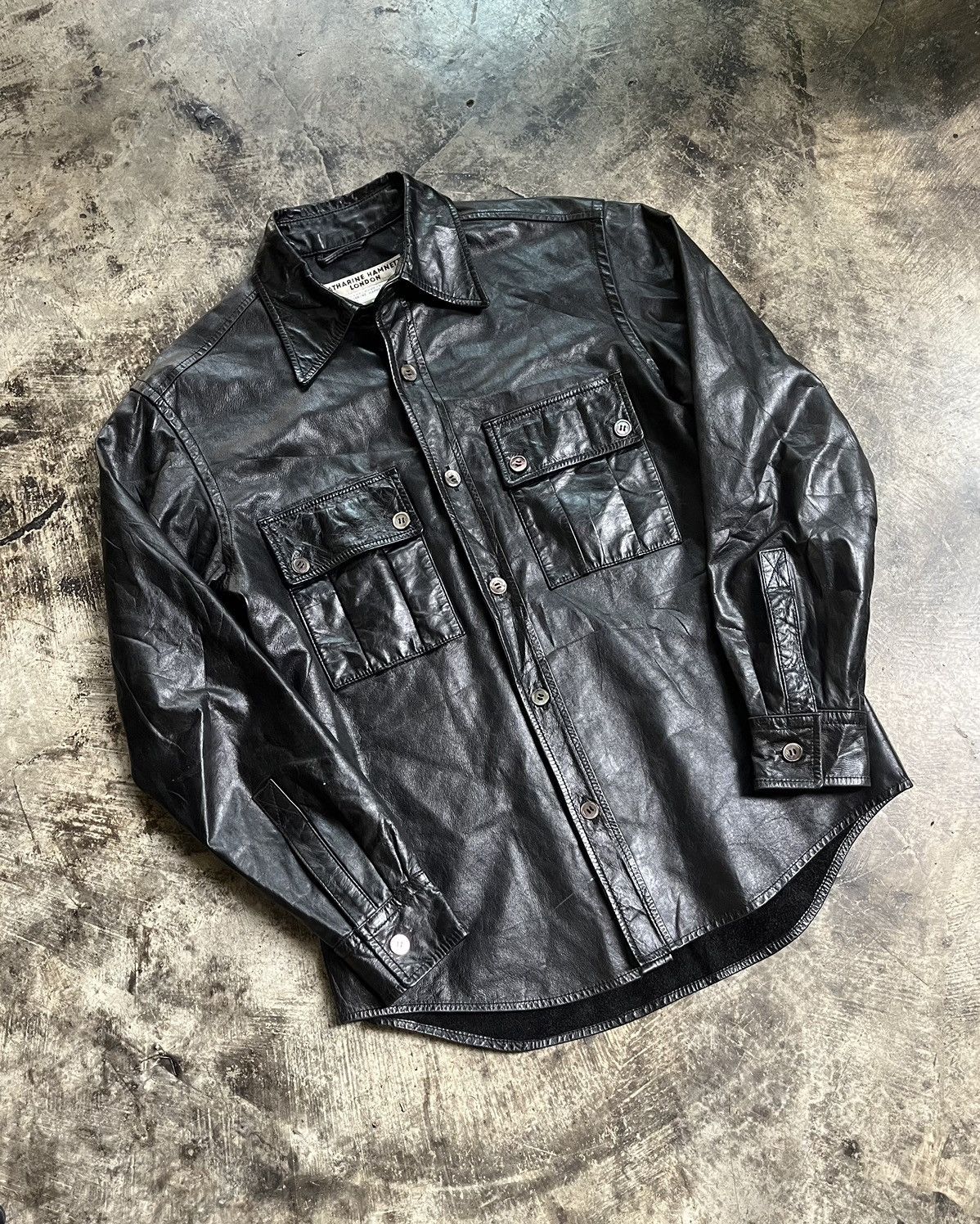 ジャケット・アウター KATHARINE HAMNETT ''Archives'' Leather Archive Leather Jacket KATHARINE HAMNETT LONDON