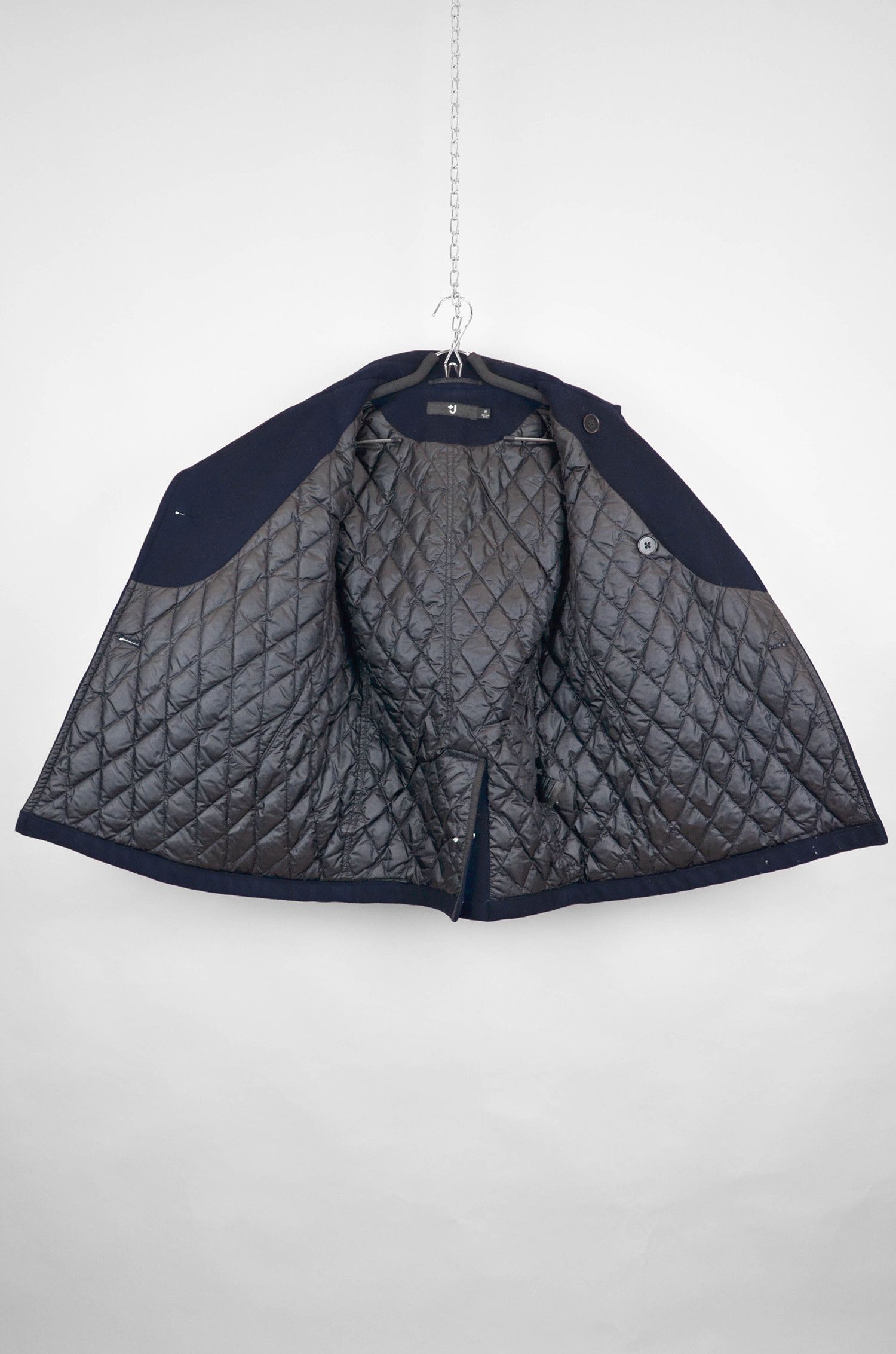 Jil Sander × Uniqlo +J UNIQLO x JIL SANDER Navy Double Breasted Coat - M Size M / US 6-8 / IT 42-44 - 3 Thumbnail