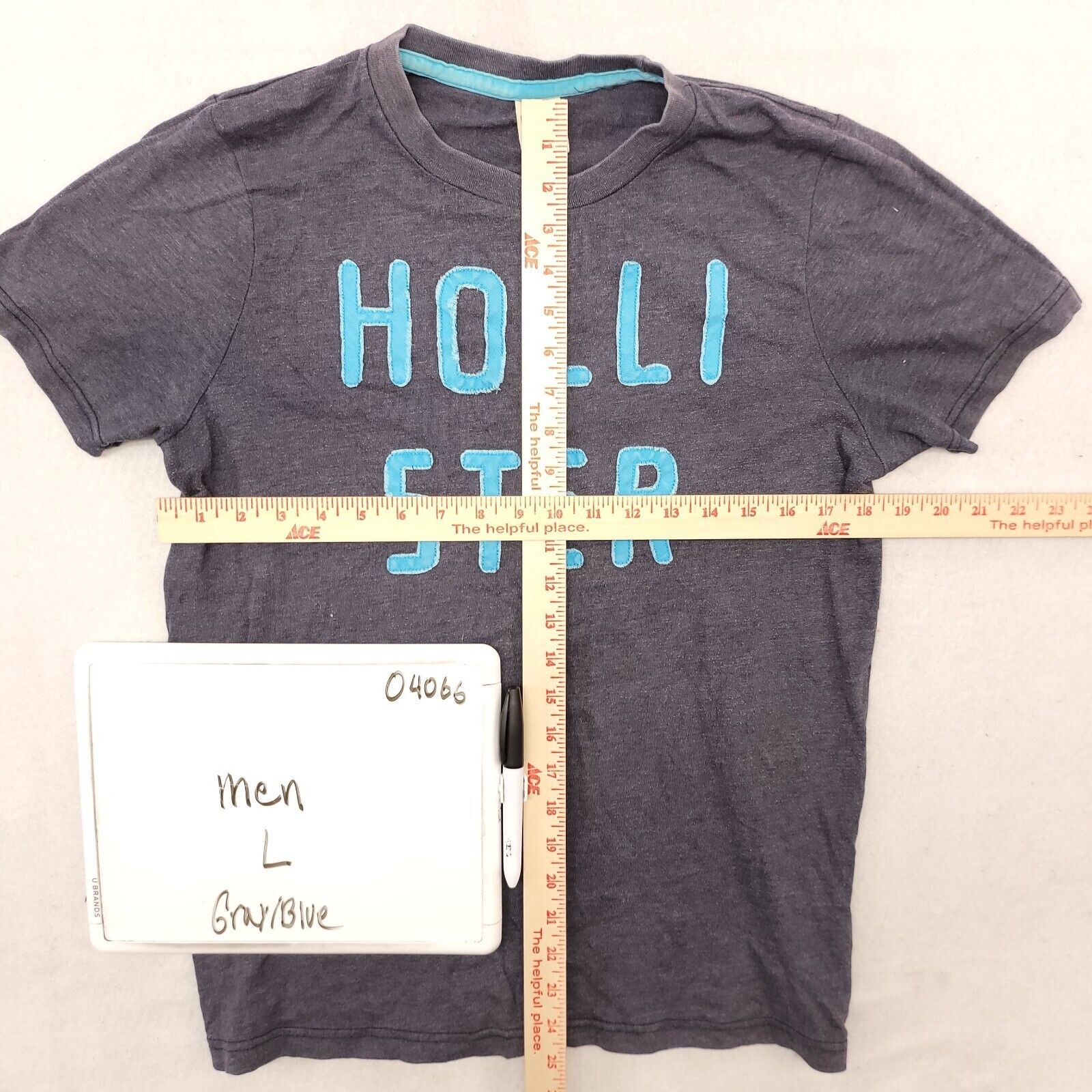 Hollister Hollister Pullover T Shirt Adult Mens Size Large L Gray Blue Size US L / EU 52-54 / 3 - 5 Thumbnail