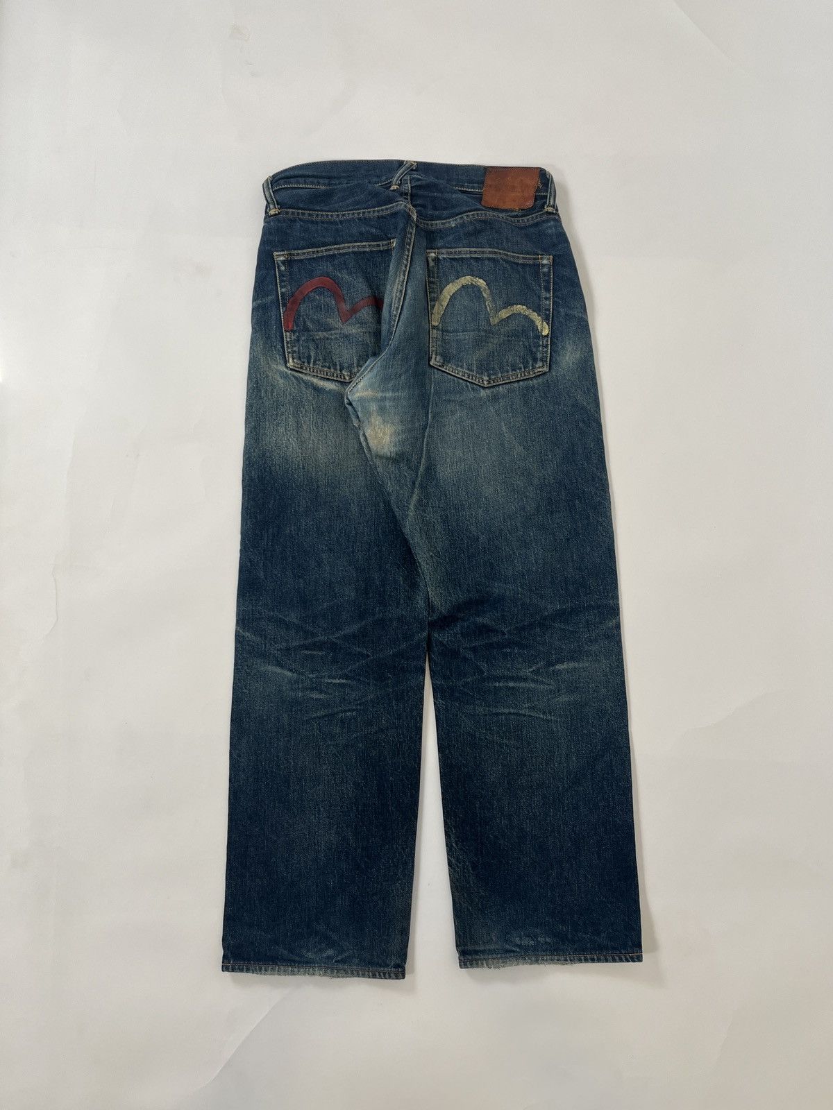 image of Avant Garde x Evisu Vintage Evisu Selvedge Distressed Denim Jeans in Blue, Men's (Size 33)