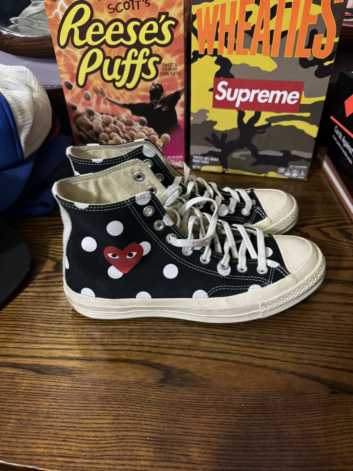 Comme des Garcons × Converse CDG Polka Dot Converse Size US 7 / EU 40 - 3 Thumbnail