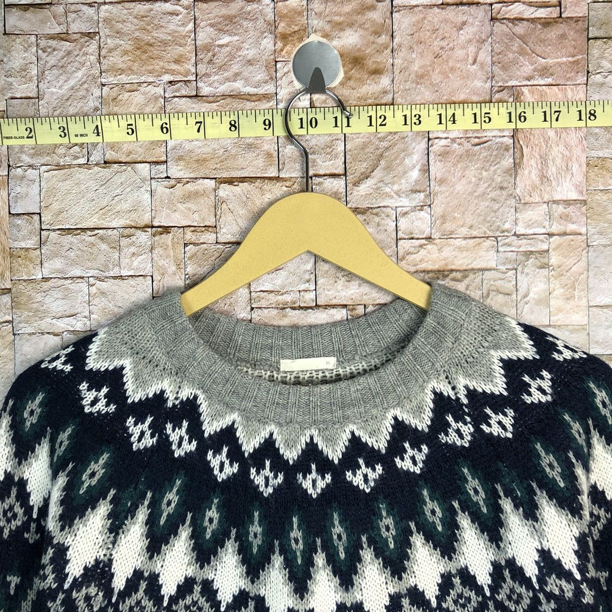 GU GU Dark Blue navajo Knitwear #A395 Size M / US 6-8 / IT 42-44 - 4 Thumbnail