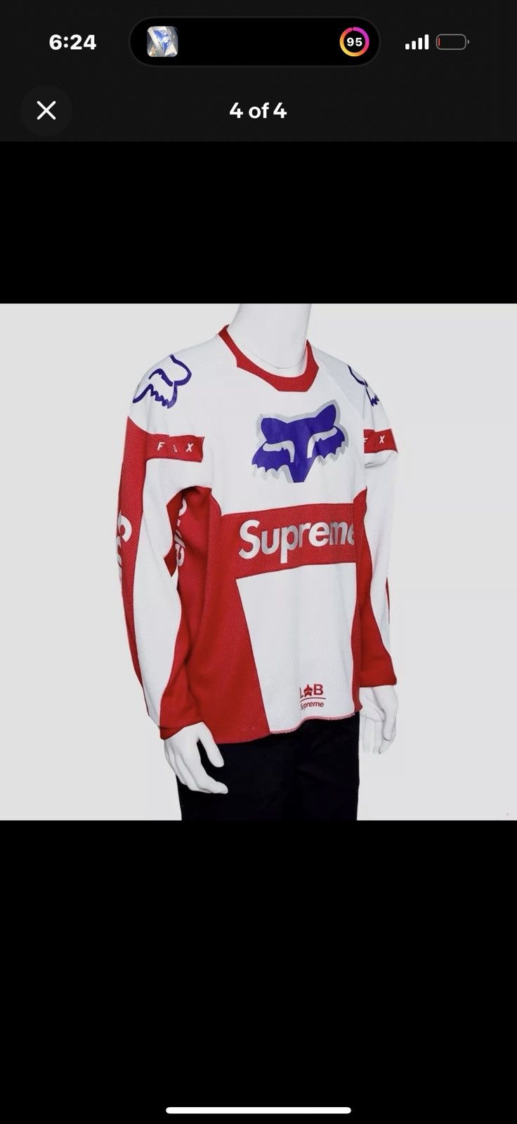Fox Racing × Supreme Supreme x Fox racing motocross jersey Size US M / EU 48-50 / 2 - 3 Thumbnail