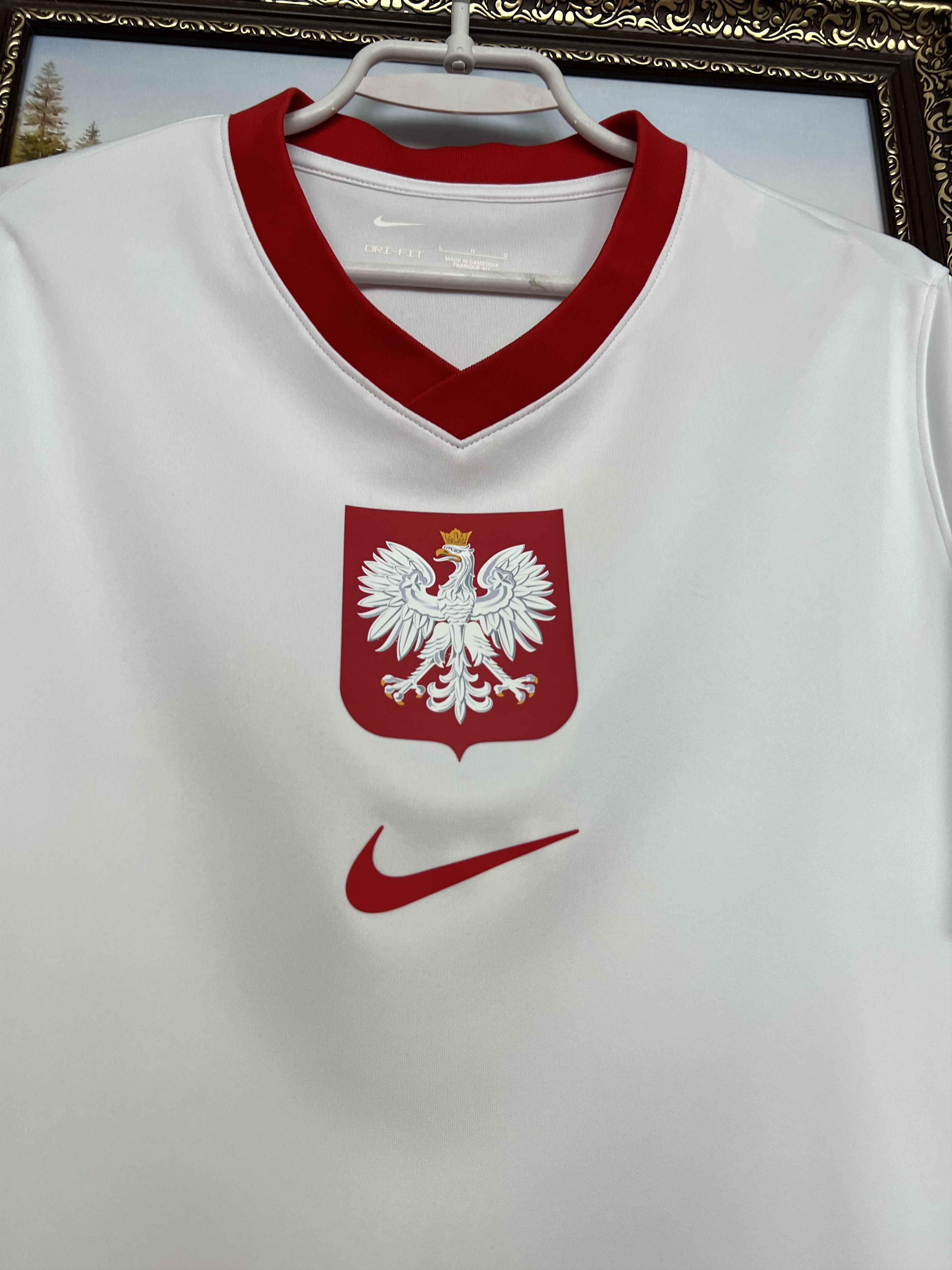 Nike Poland Home football shirt 2024 Soccer Nike Jersey Trikot Size US L / EU 52-54 / 3 - 3 Thumbnail