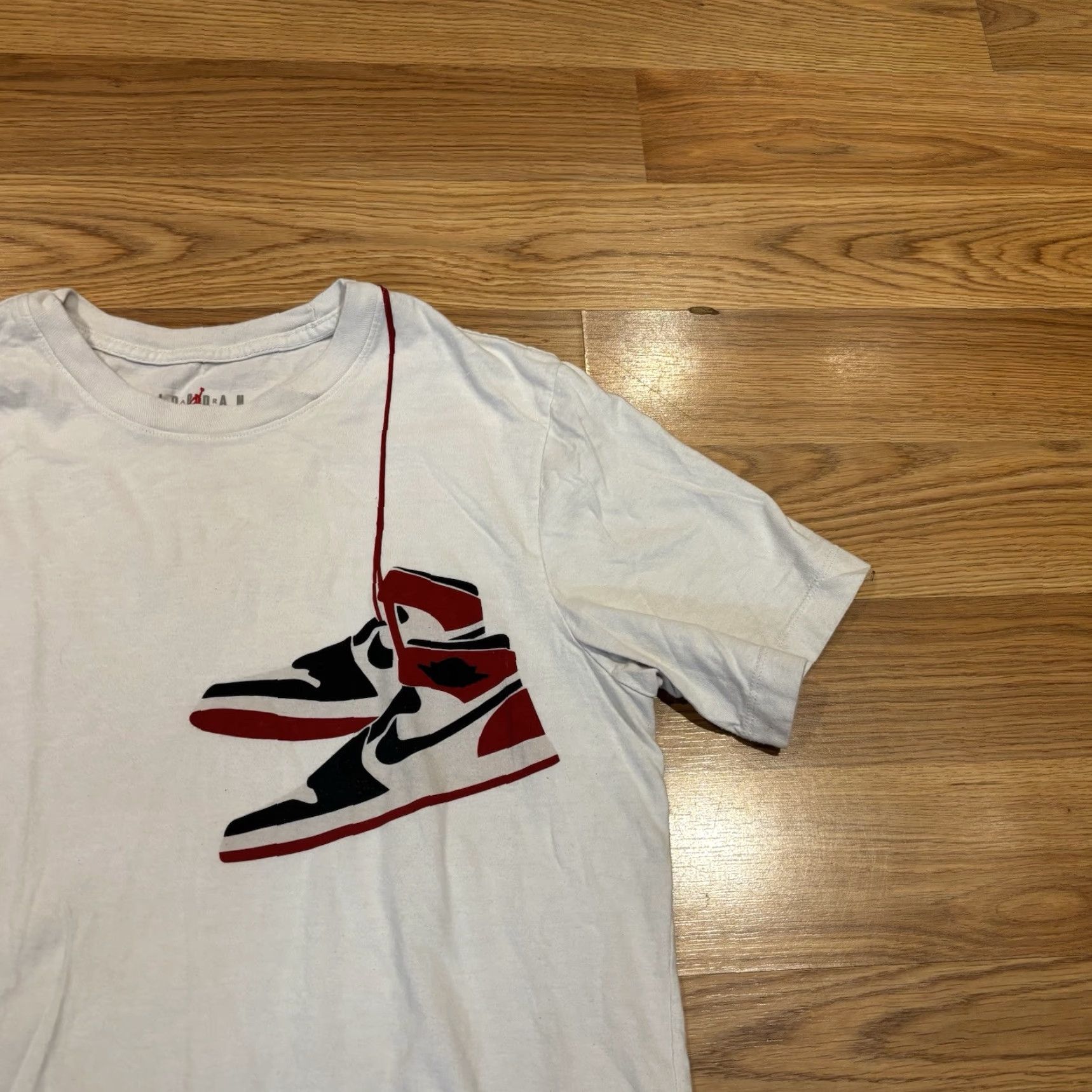 Nike Nike Michael Air Jordan AJ1 Shoe Sneakers White Tee T-shirt Men’s Size Medium Size US M / EU 48-50 / 2 - 6 Thumbnail