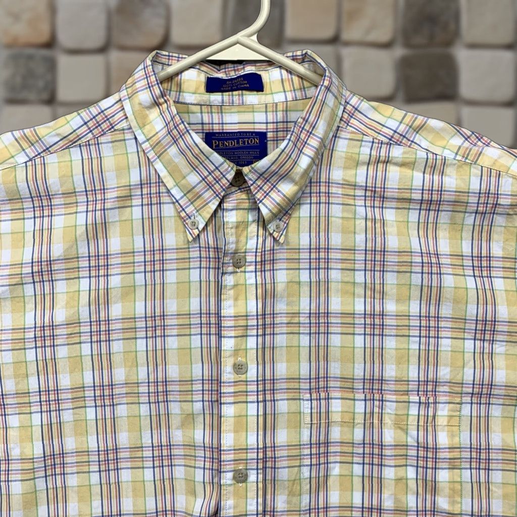 Pendleton Pendleton Button-Up Shirt Mens XL Multicolor Pastel Plaid Casual Outdoor Shirt Size US XL / EU 56 / 4 - 1 Thumbnail