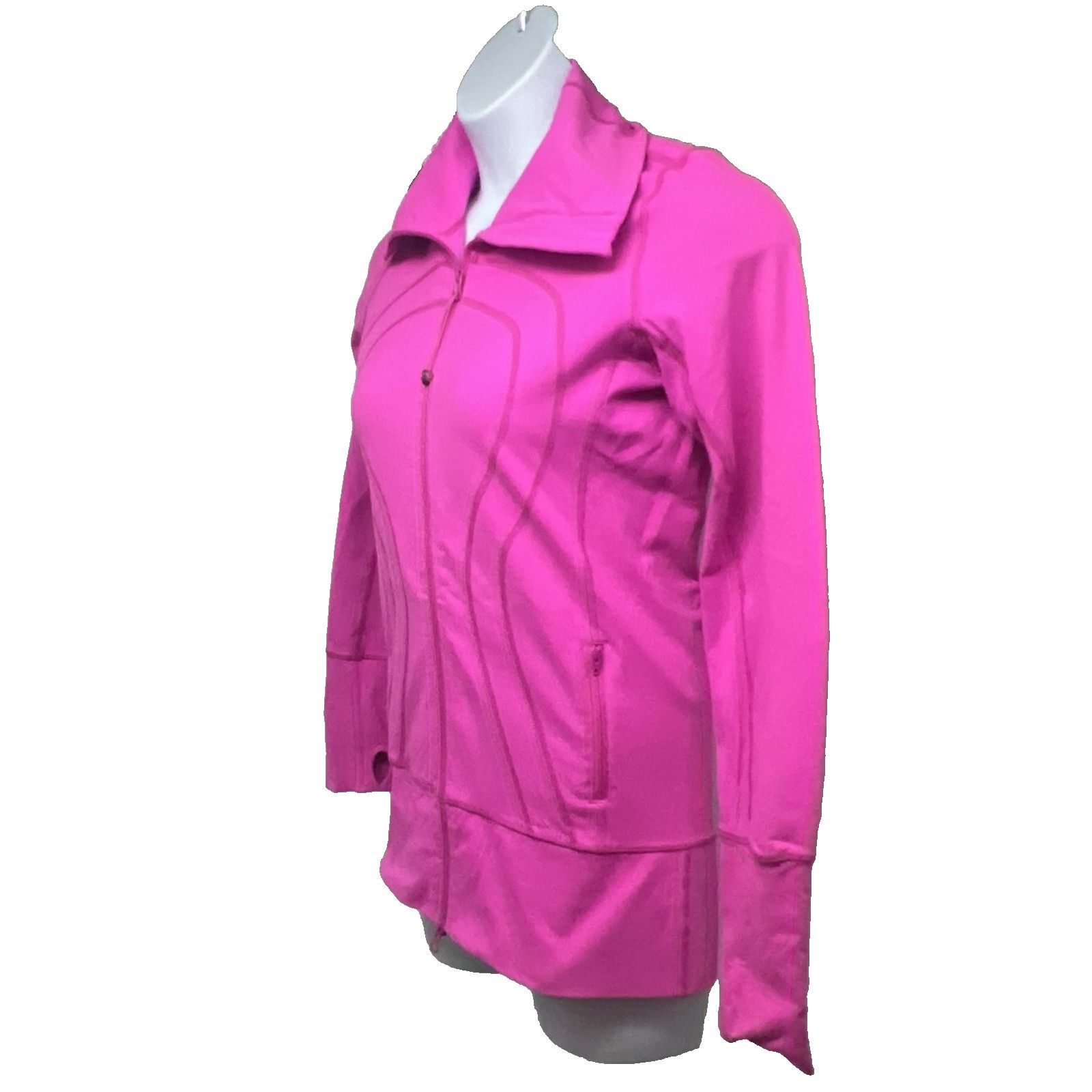 Lululemon Lululemon In Stride Hot Pink Zip Up Track Jacket Sz 8 Size M / US 6-8 / IT 42-44 - 4 Thumbnail