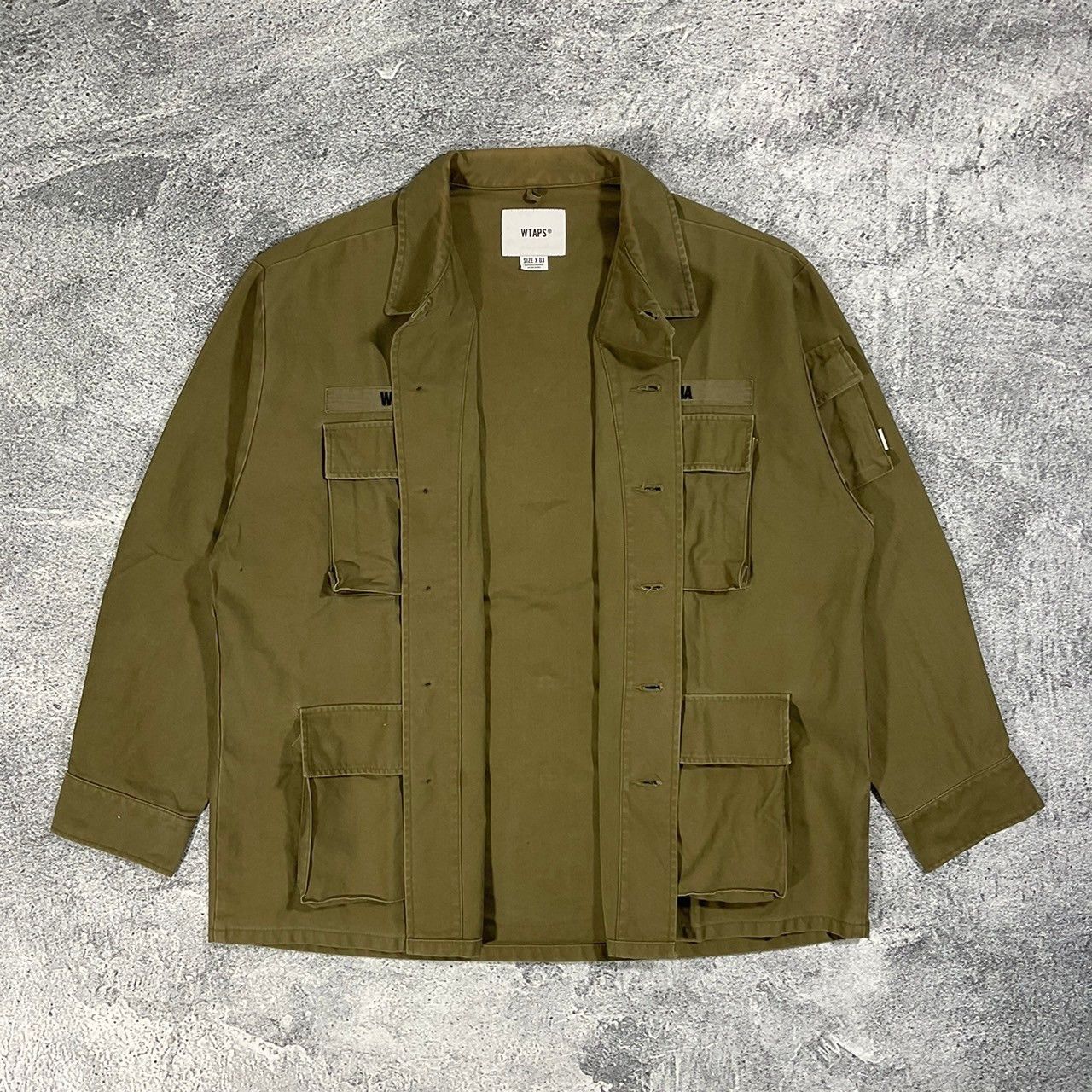 Wtaps WTAPS JUNGLE LS 01 SHIRT COTTON SATIN | Grailed