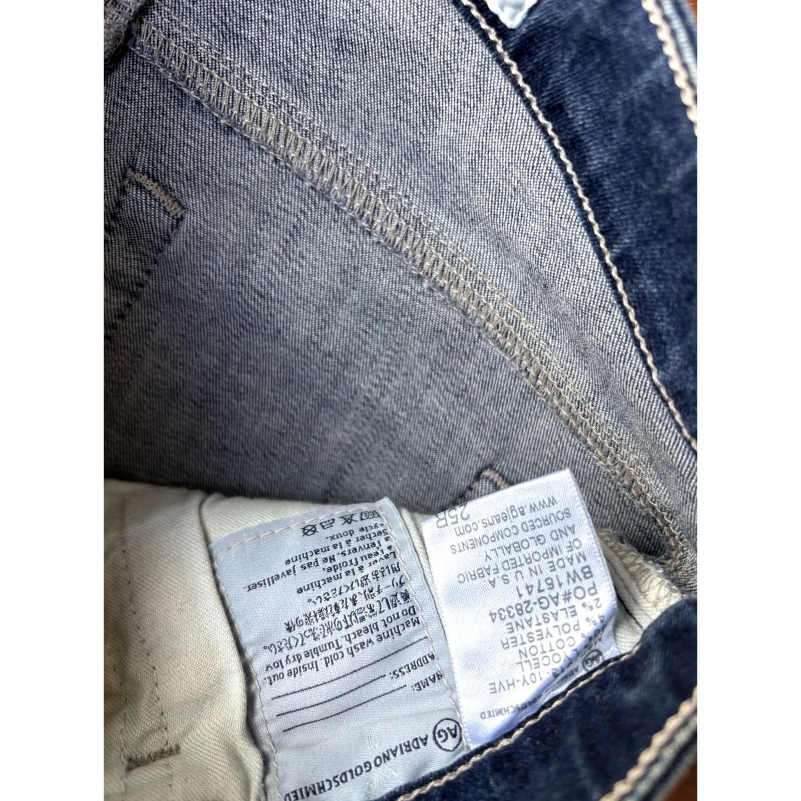 Vintage AG Adriano Goldschmied The Angel Bootcut Jeans Women’s 25R Dark Wash Classic Size 42" / US 20 - 4 Thumbnail