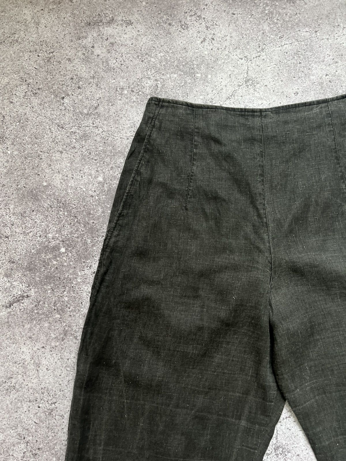 Japanese Brand × OSKA Oska Baggy Linen Pants Trousers Gray Size 26" / US 2 / IT 38 - 4 Thumbnail