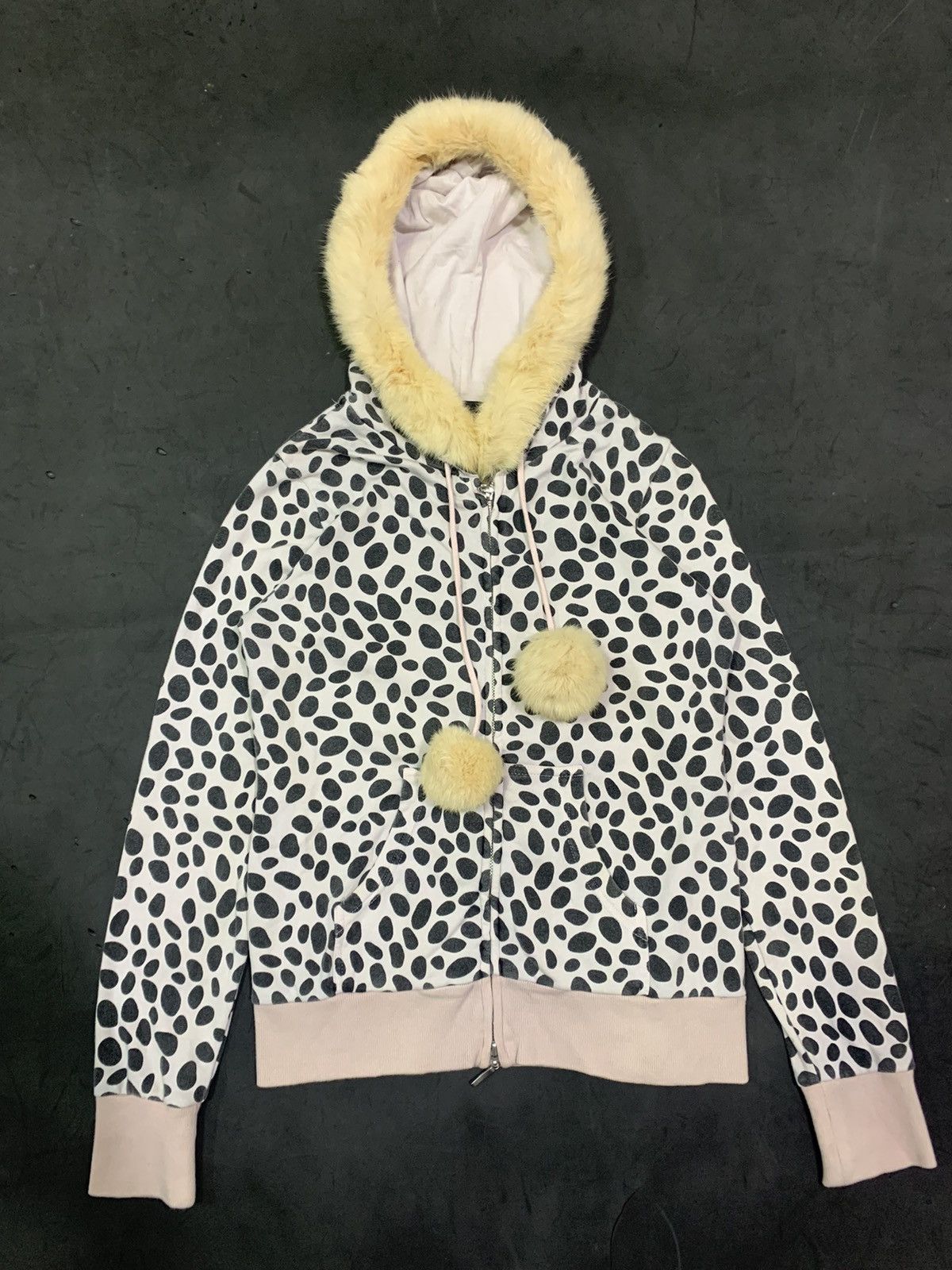 If Six Was Nine 🖤BLACKFRIDAY🖤Dosch Fur Hoodie Polkadot lgb ifsixwasnine Size US M / EU 48-50 / 2 - 1 Thumbnail