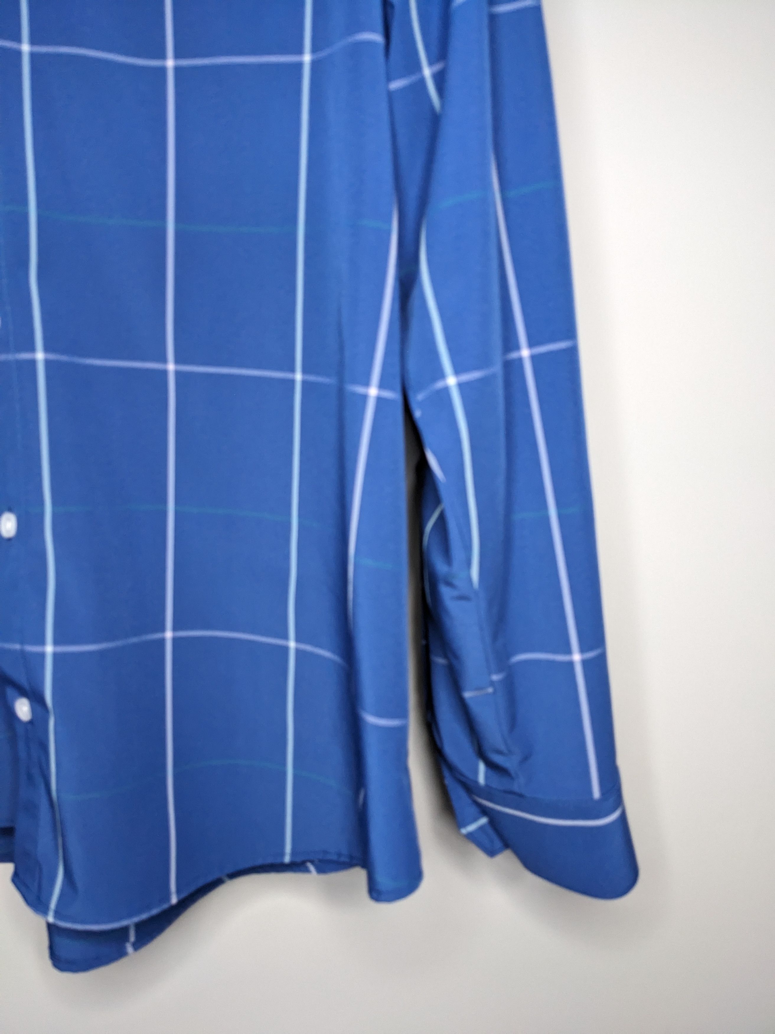 Mizzen+Main Mizzen Main Leeward Windowpane Plaid Shirt Large Made USA Size US L / EU 52-54 / 3 - 2 Thumbnail