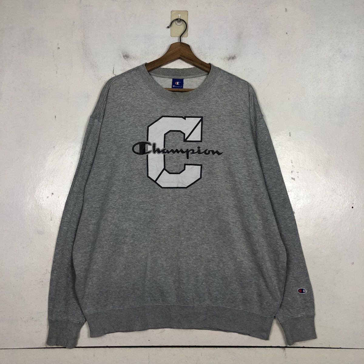 Japanese Brand 📌Vintage Sweatshirt Champion Big Logo Size US L / EU 52-54 / 3 - 3 Thumbnail