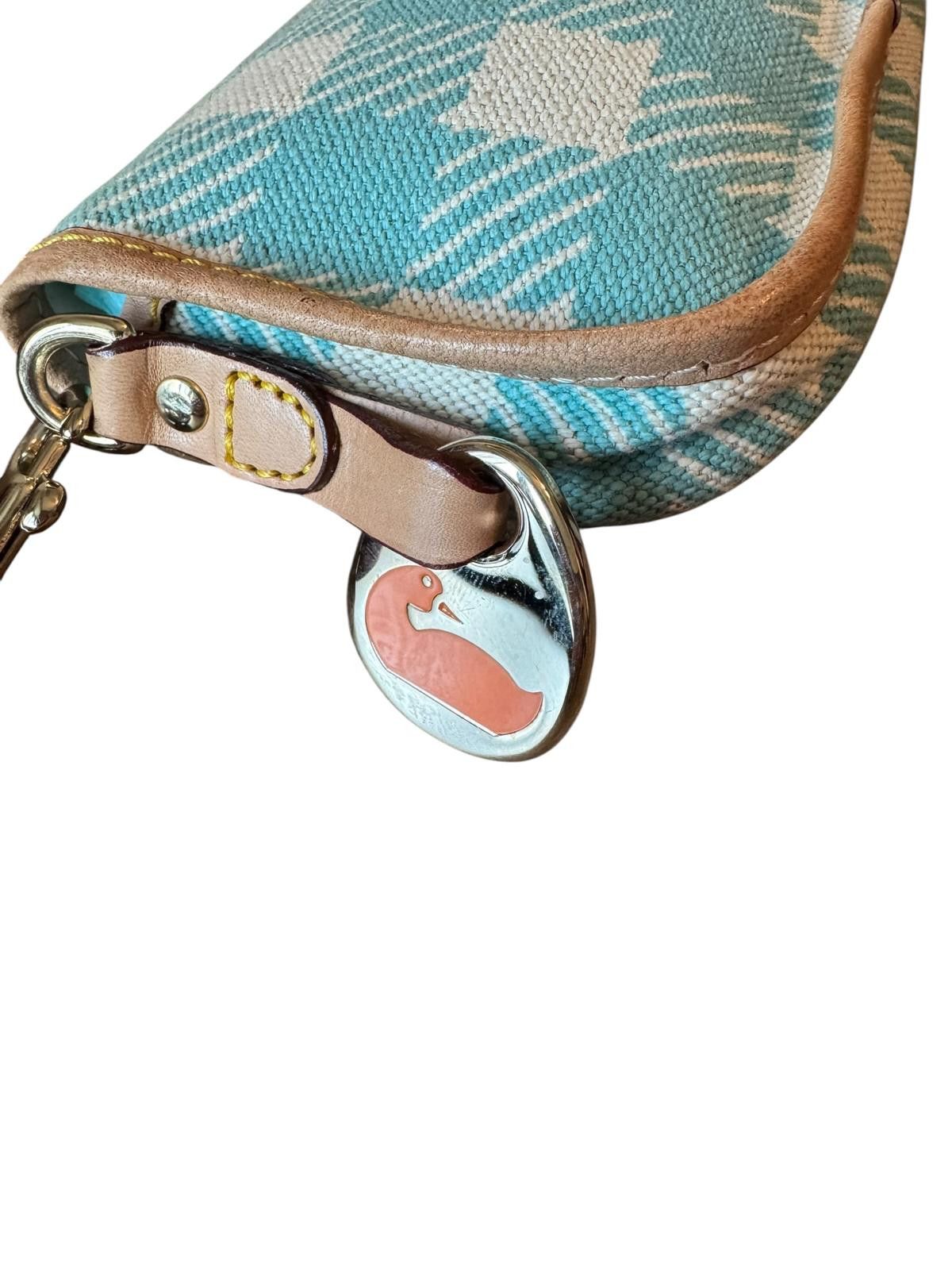 Dooney & Bourke Dooney & Bourke Blue and White Checkered Wristlet Size ONE SIZE - 3 Thumbnail