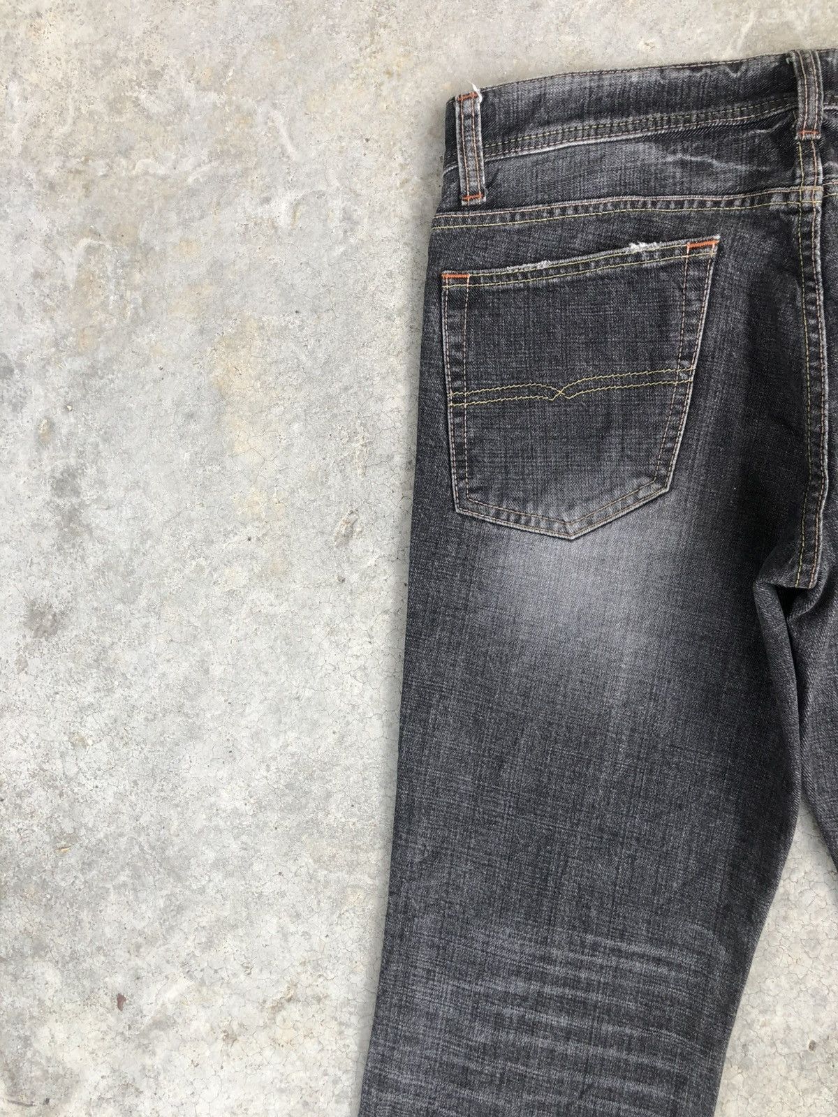 If Six Was Nine Japanese GL Heart Flared Jeans Distressed Denim Size US 33 - 9 Thumbnail