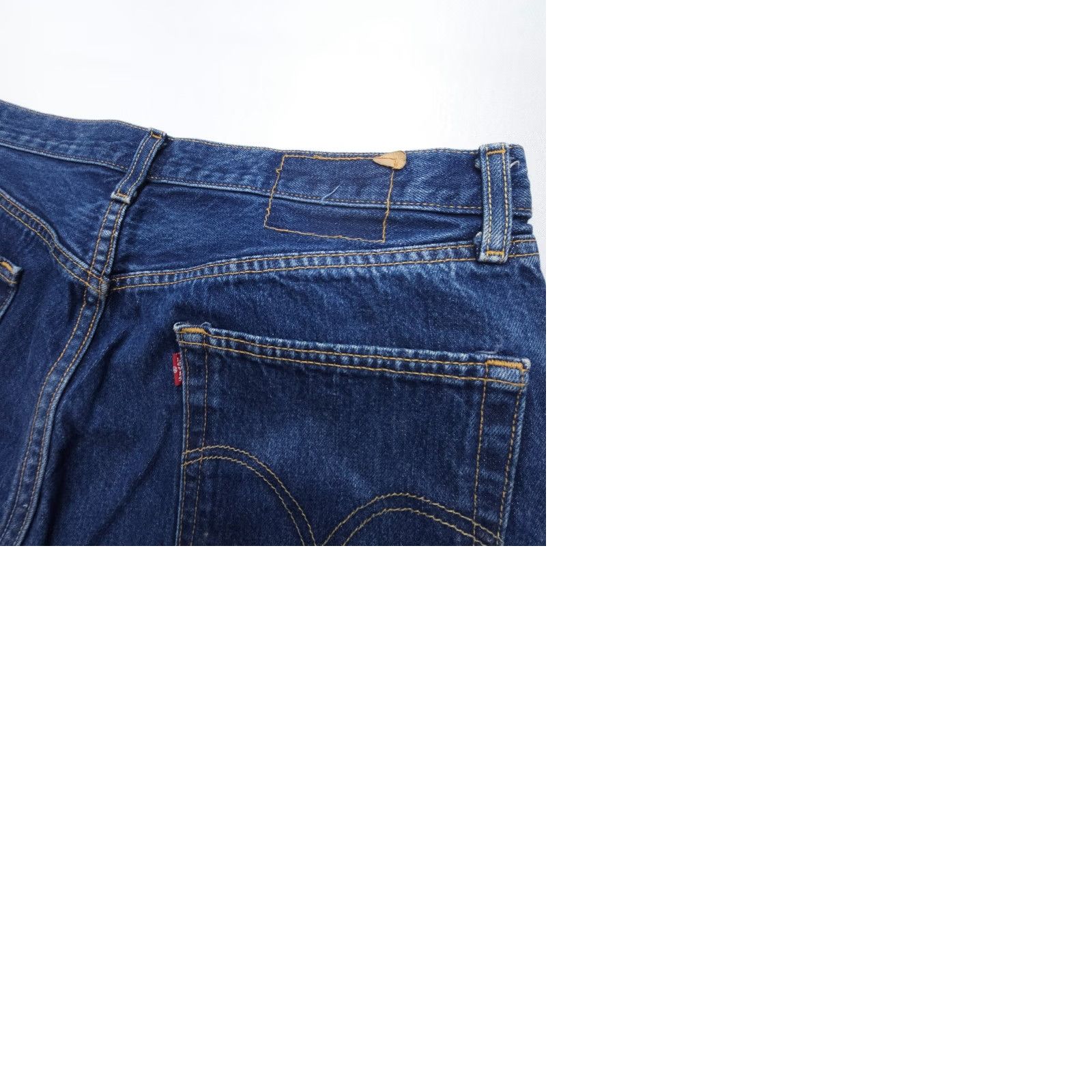 Levi's VINTAGE Levi's 501 Jeans Mens 36 x 34 Dark Blue 90s USA Classic Button Fly 5-Pocket Denim Regular Back Pocket Mens Size US 36 / EU 52 - 9 Thumbnail