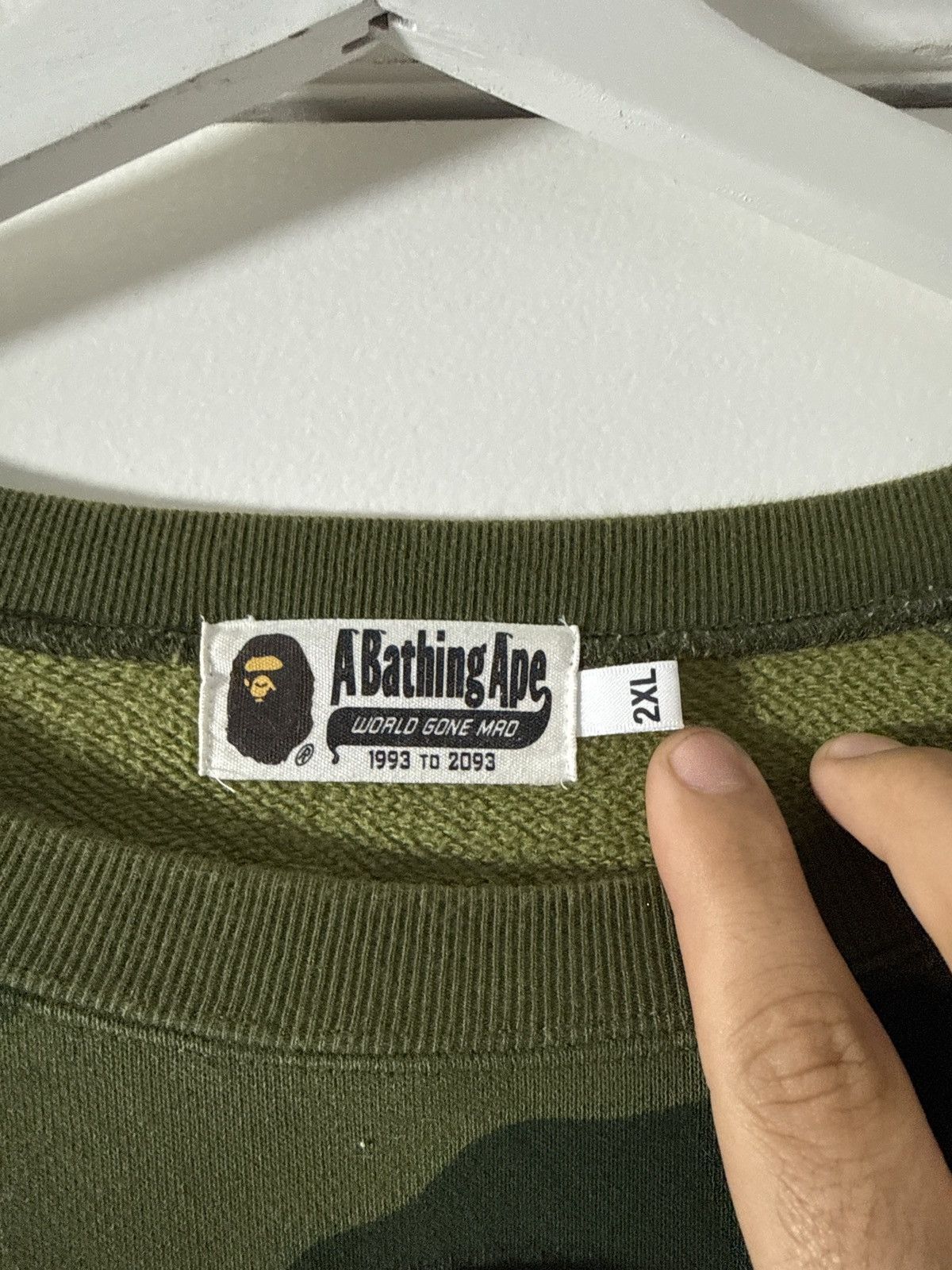 Bape Bathing ape rhinestone crewneck Size US XXL / EU 58 / 5 - 2 Thumbnail