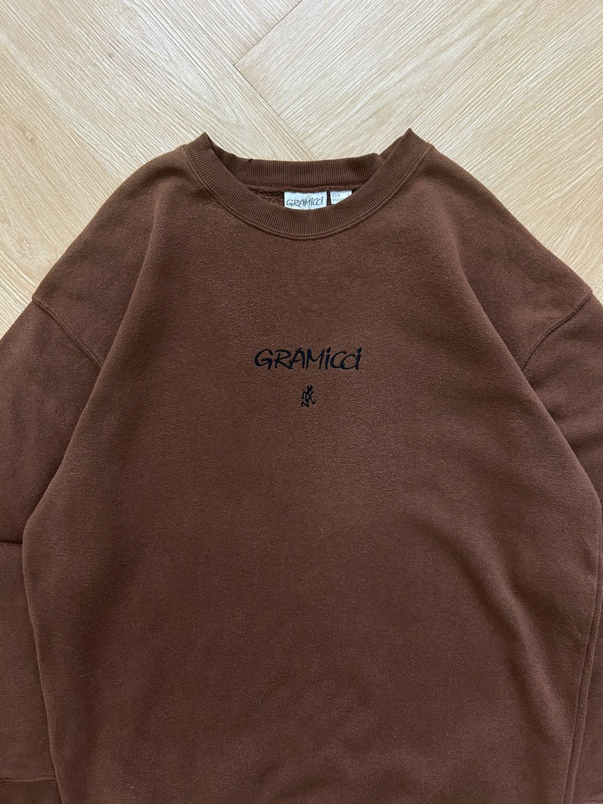 Designer × Grailed × Japanese Brand Vintage Gramicci crewneck sweatshirt centre logo Size US L / EU 52-54 / 3 - 2 Thumbnail