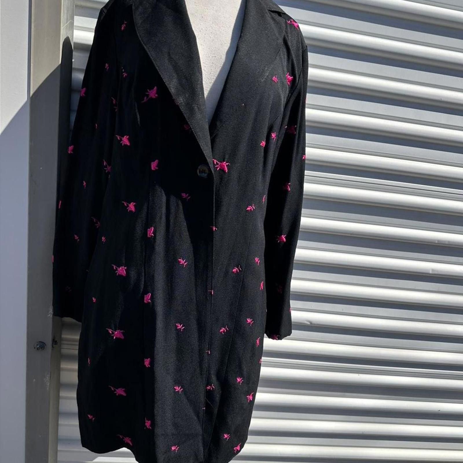 Other Black and pink Dawn Joy vintage 80s blazer Size L / US 10 / IT 46 - 3 Thumbnail