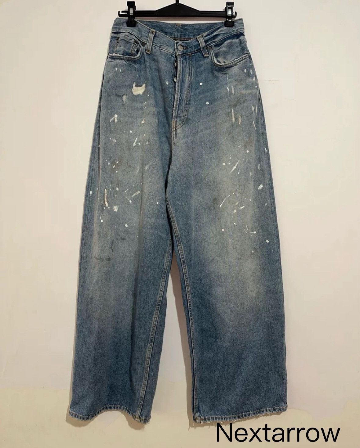 パンツ Acne Studios Paint Jeans Acne Studios Painted Denim Pants