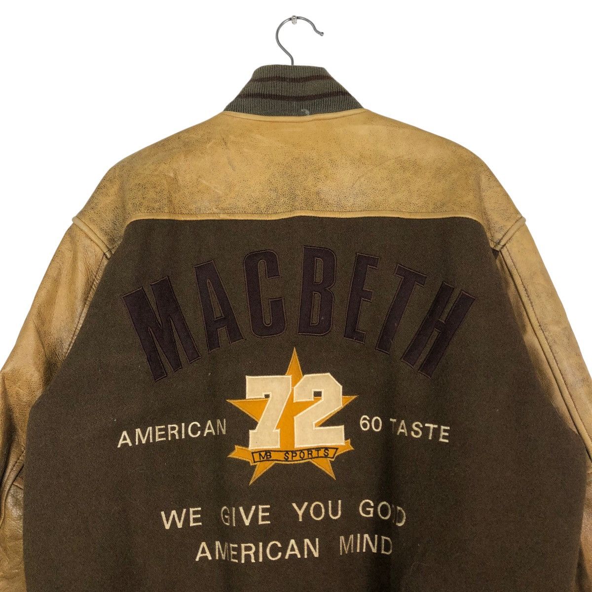 Japanese Brand 🔥Vintage Varsity Jacket Jumper Stadium Leather Macbeth Size US M / EU 48-50 / 2 - 9 Thumbnail