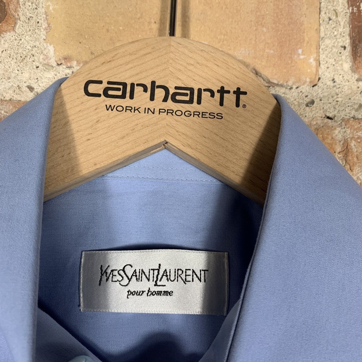 Vintage × Yves Saint Laurent Yves Saint Laurent Button Up Tshirt Tee Short Sleeve Shirt Size US S / EU 44-46 / 1 - 5 Thumbnail
