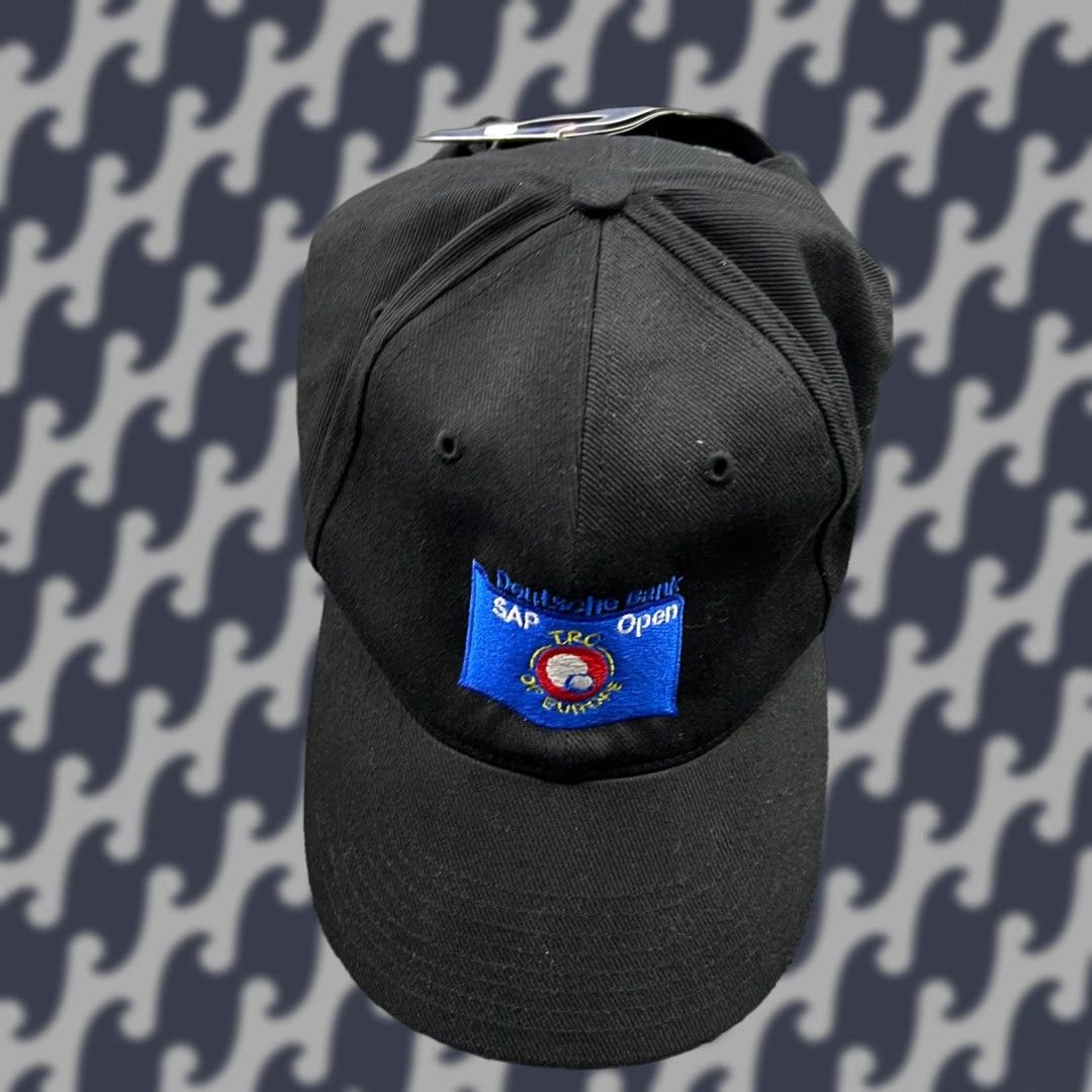 Nike VINTAGE Nike Hat Unisex Adults One Size Black SAP Golf Open Cap Y2K Baseball Cap Adjustable Size ONE SIZE - 1 Thumbnail